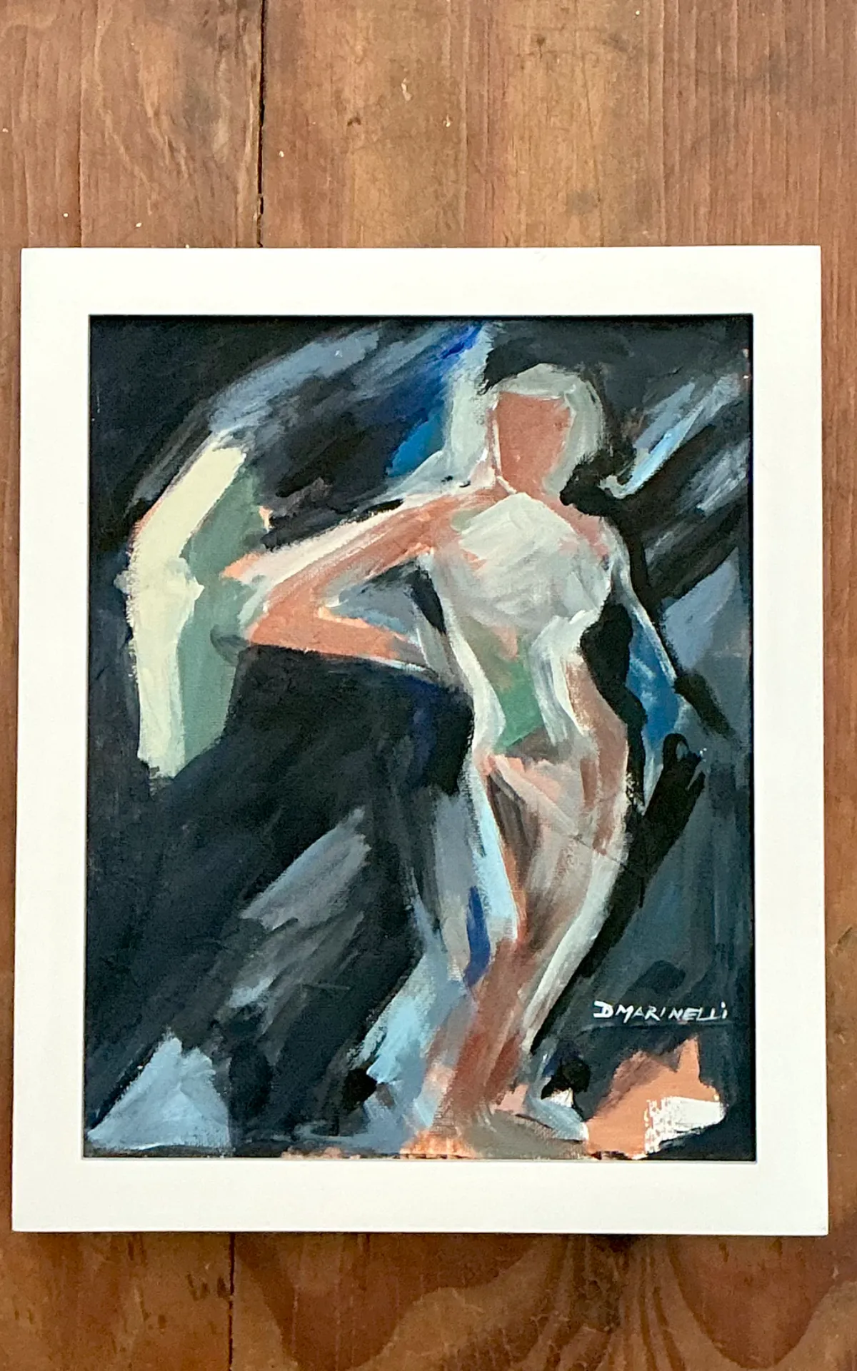 Vintage Abstract Figurative Painting — additional photo 5