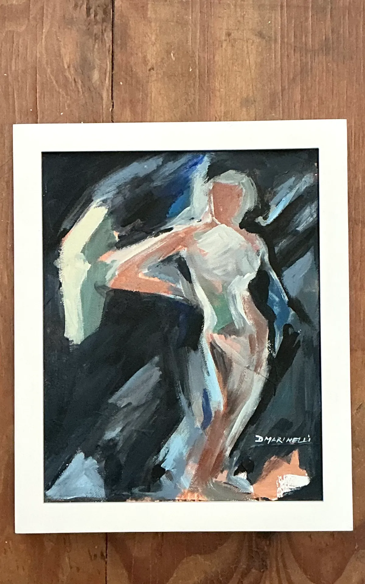 Vintage Abstract Figurative Painting — additional photo 3