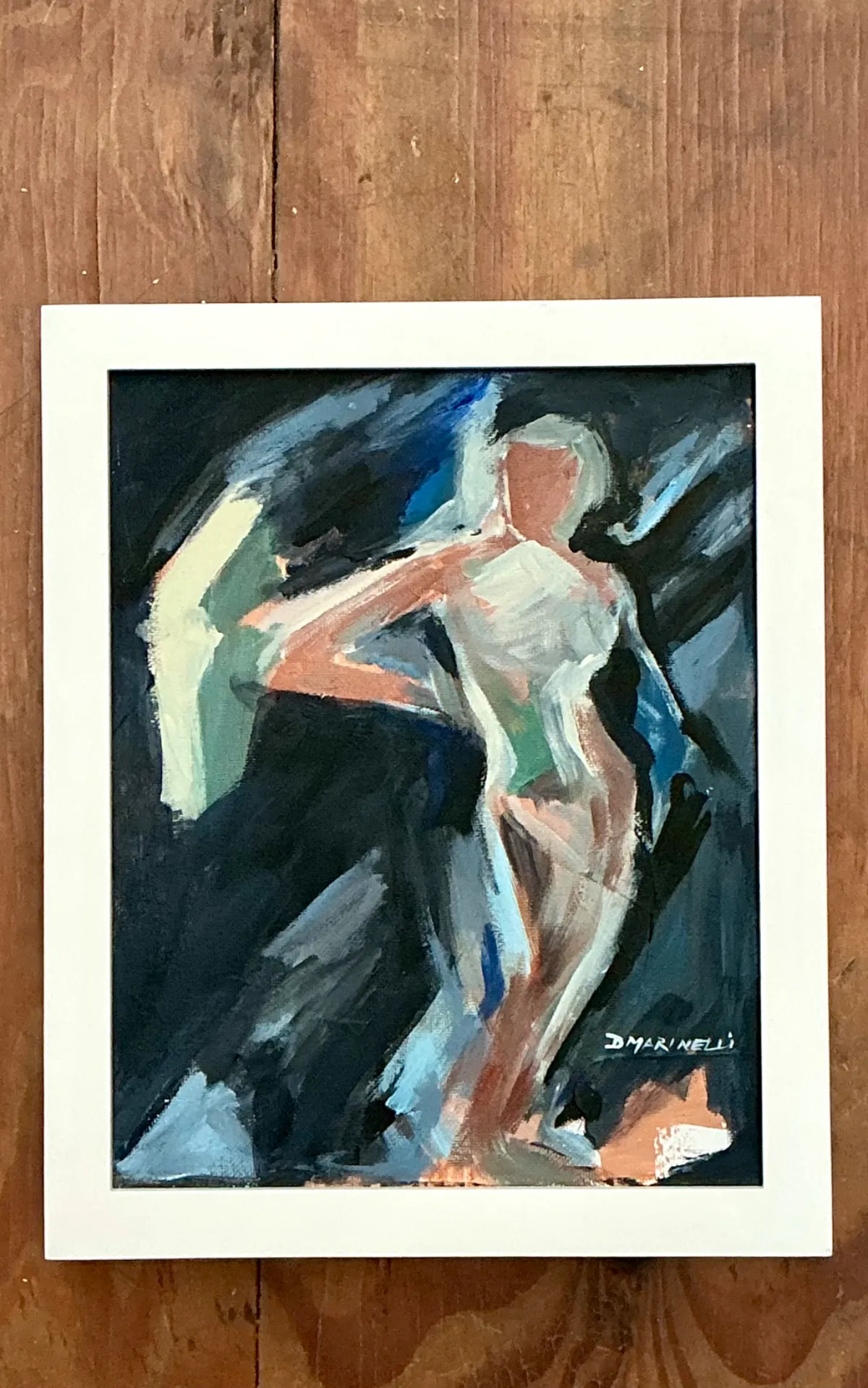 Vintage Abstract Figurative Painting — additional photo 2