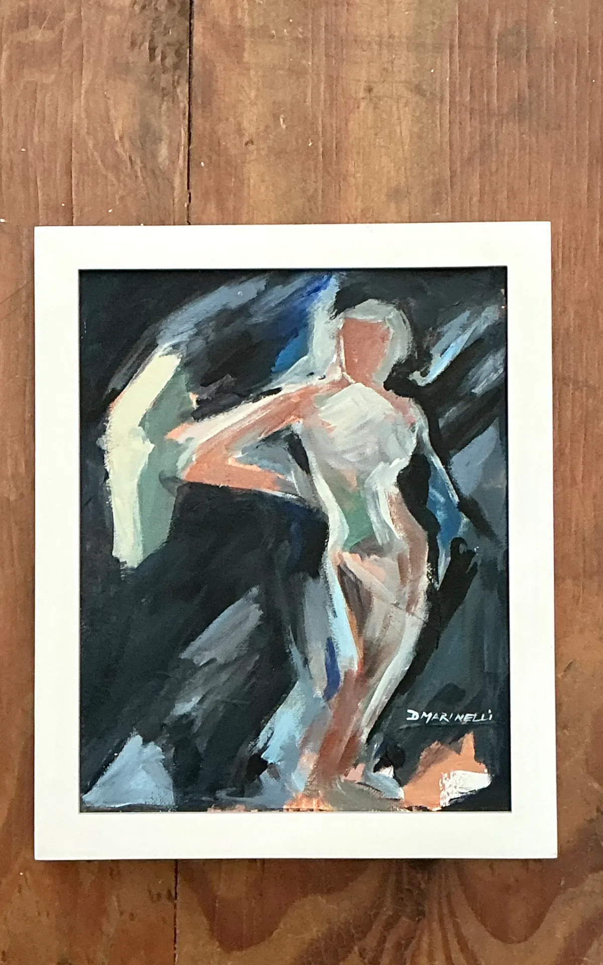 Vintage Abstract Figurative Painting — additional photo 6