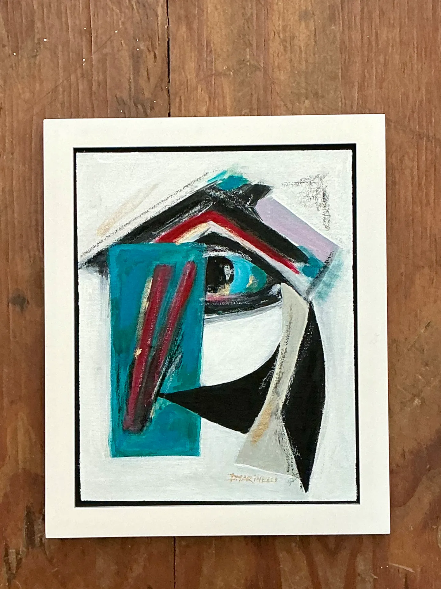 Vintage Original Abstract Oil Painting On Canvas — additional photo 5