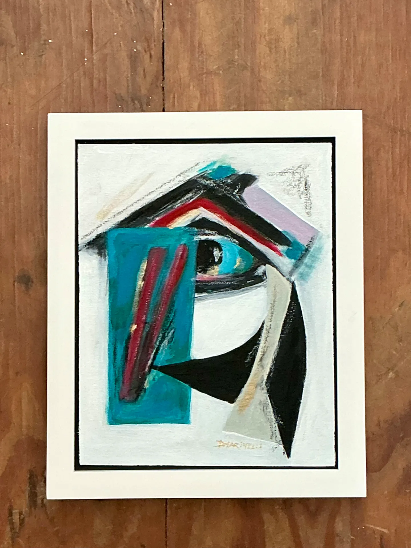 Vintage Original Abstract Oil Painting On Canvas — additional photo 7