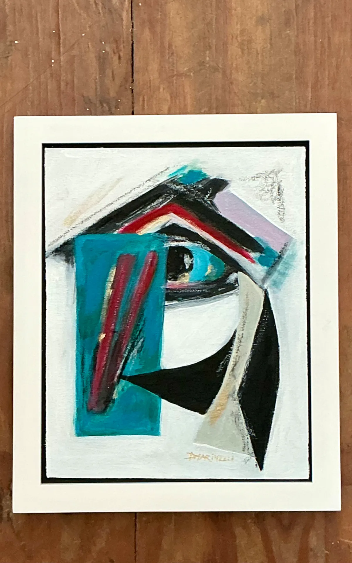 Vintage Original Abstract Oil Painting On Canvas — additional photo 7