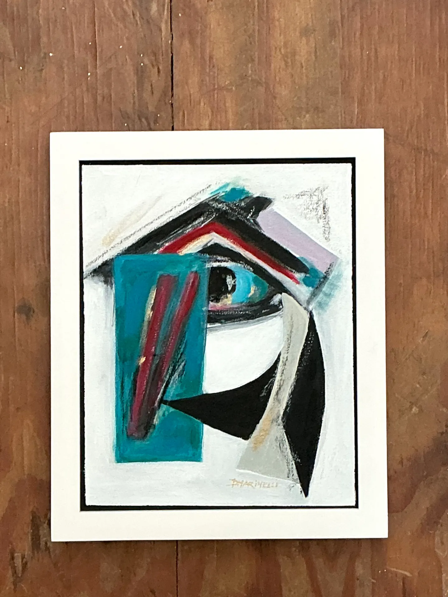 Vintage Original Abstract Oil Painting On Canvas — additional photo 6