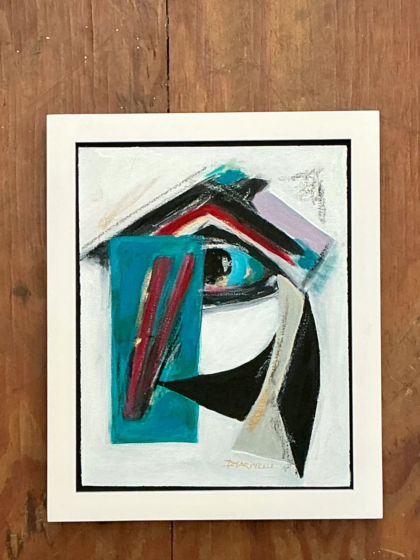 Vintage Original Abstract Oil Painting On Canvas — additional photo 8
