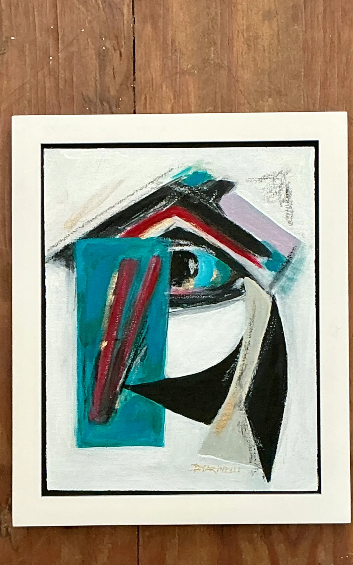 Vintage Original Abstract Oil Painting On Canvas — additional photo 8