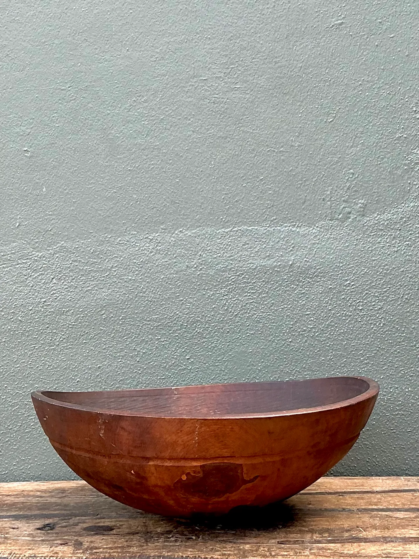 Vintage Monumental Carved Wood Salad Bowl — additional photo 5