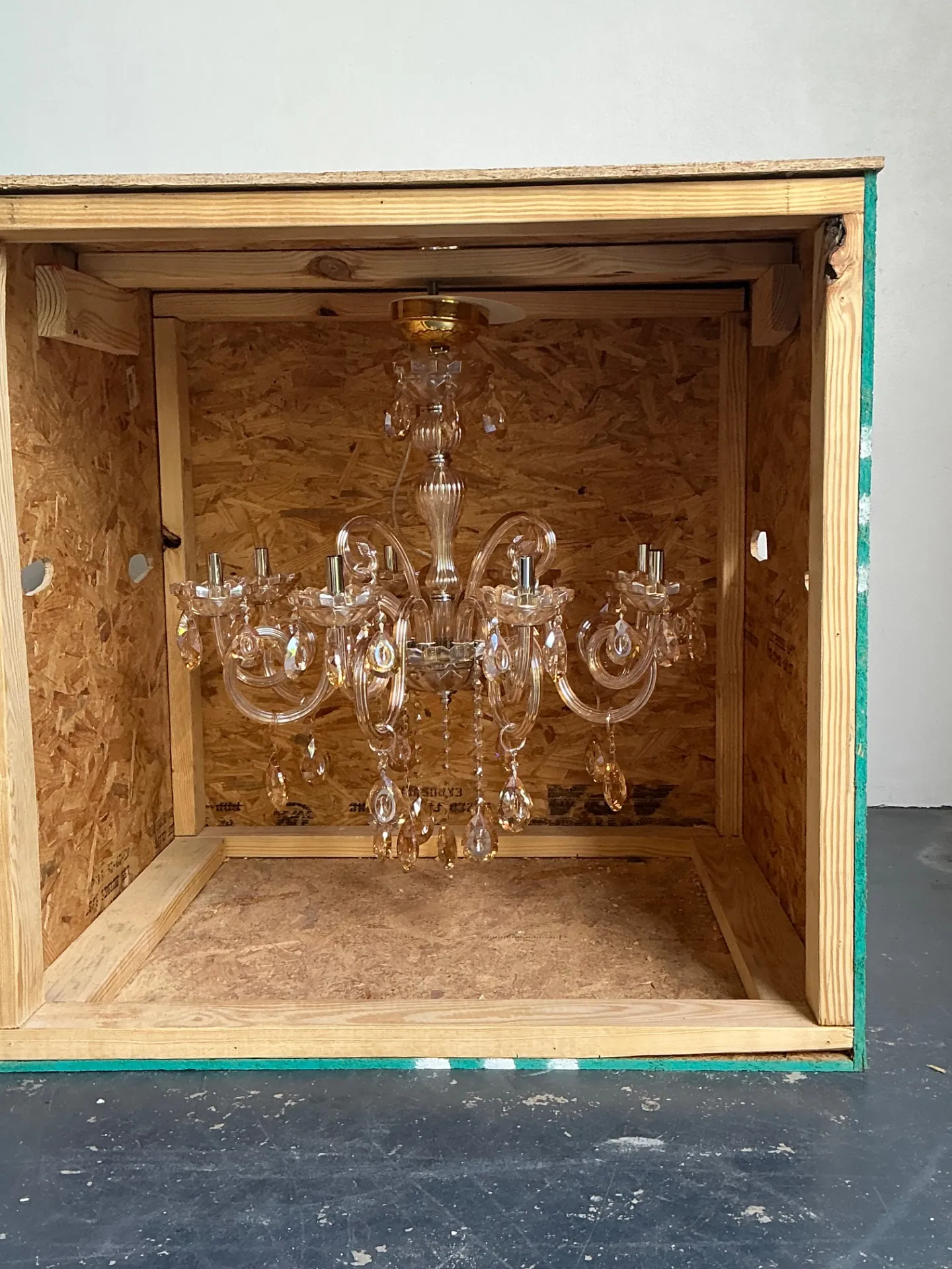 Vintage Blown Glass Chandelier — additional photo 5