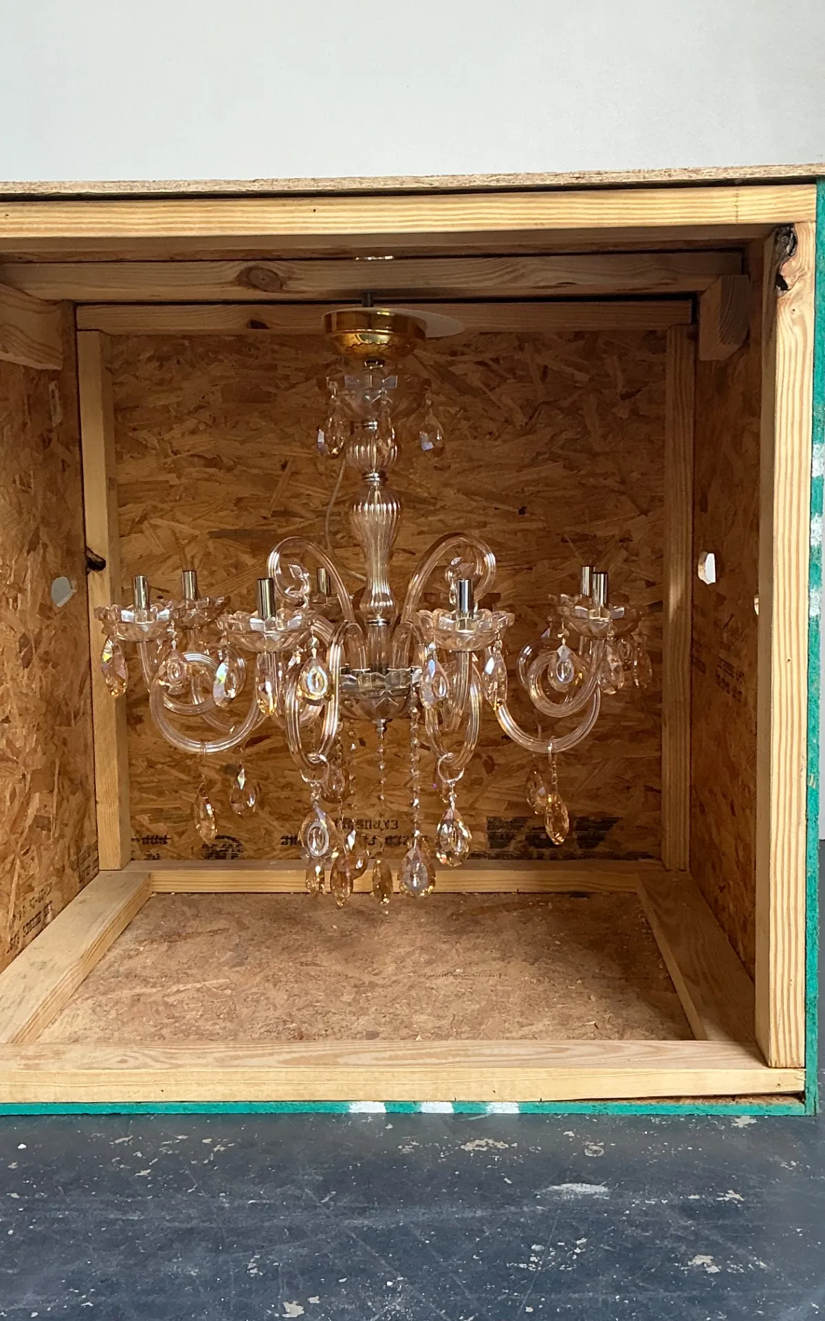 Vintage Blown Glass Chandelier — additional photo 5