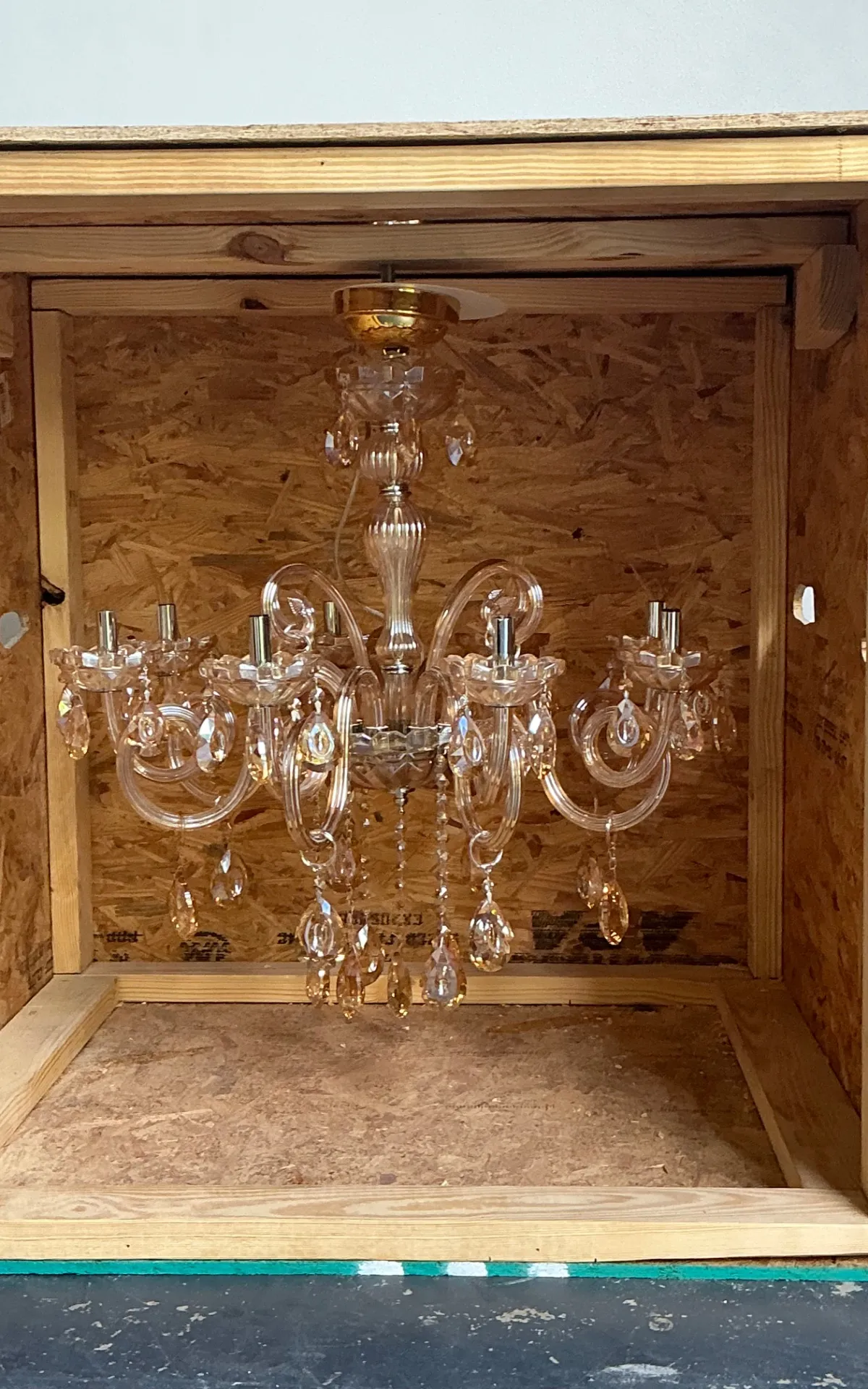 Vintage Blown Glass Chandelier — additional photo 4