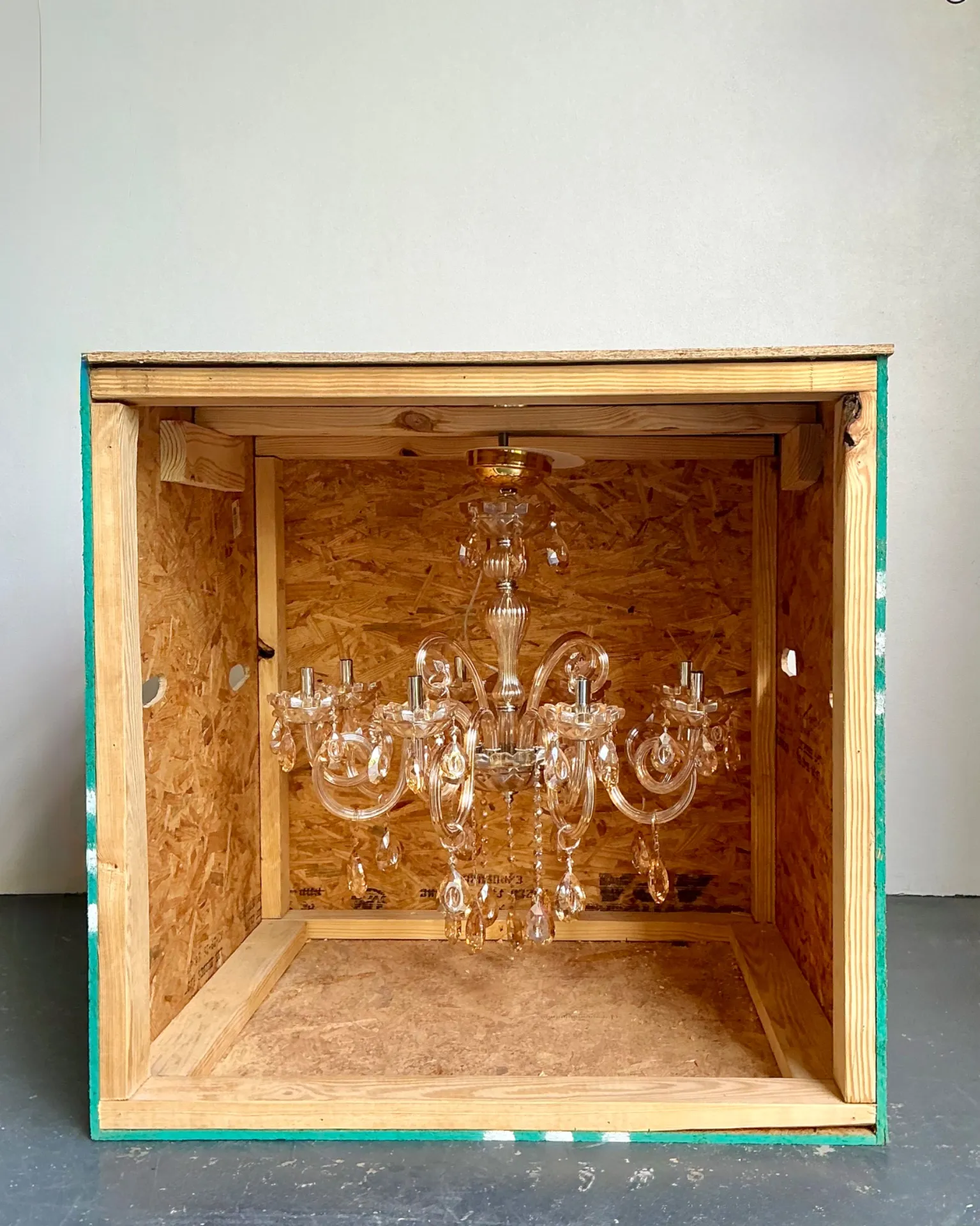 Vintage Blown Glass Chandelier — additional photo 2