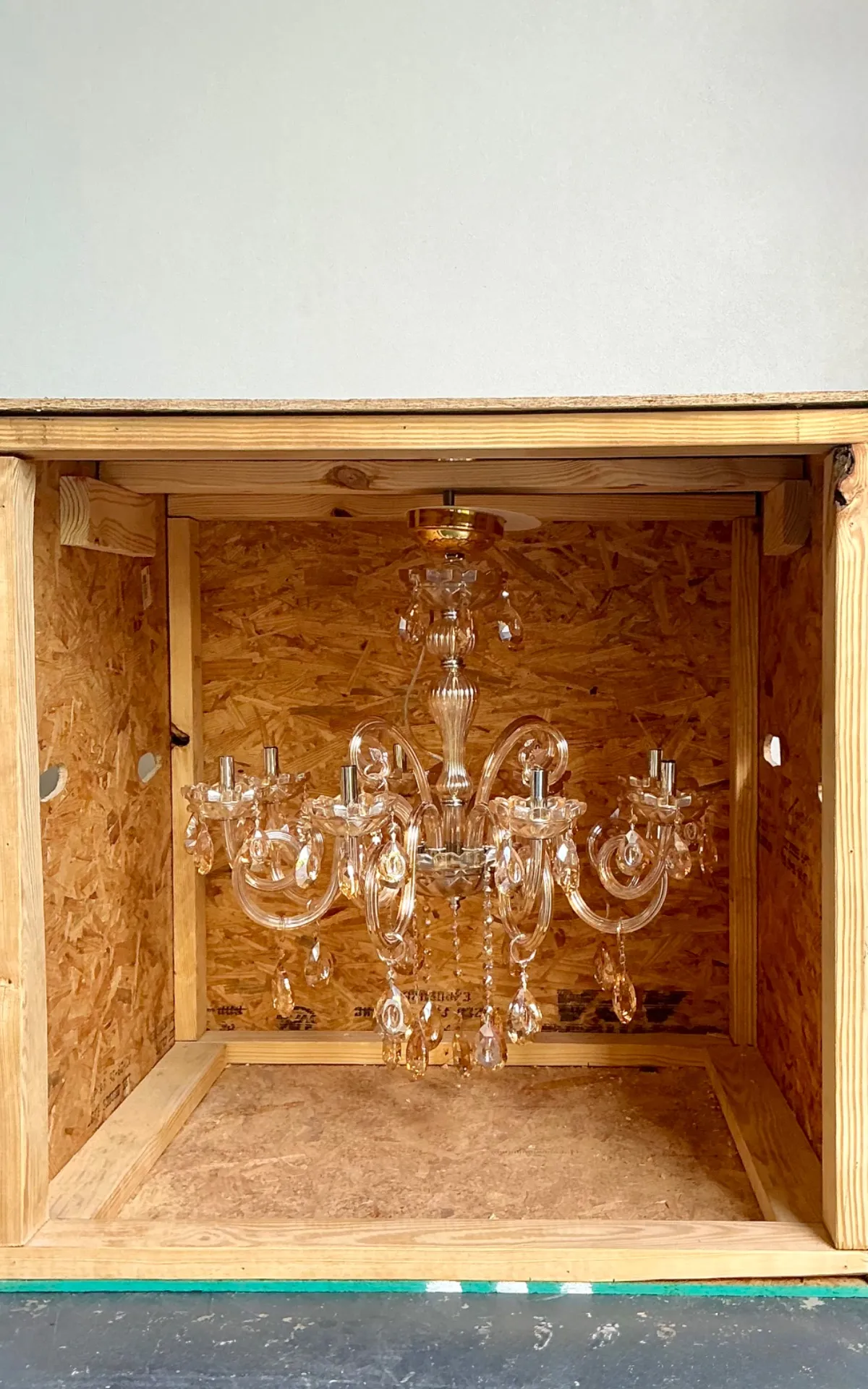 Vintage Blown Glass Chandelier — additional photo 2