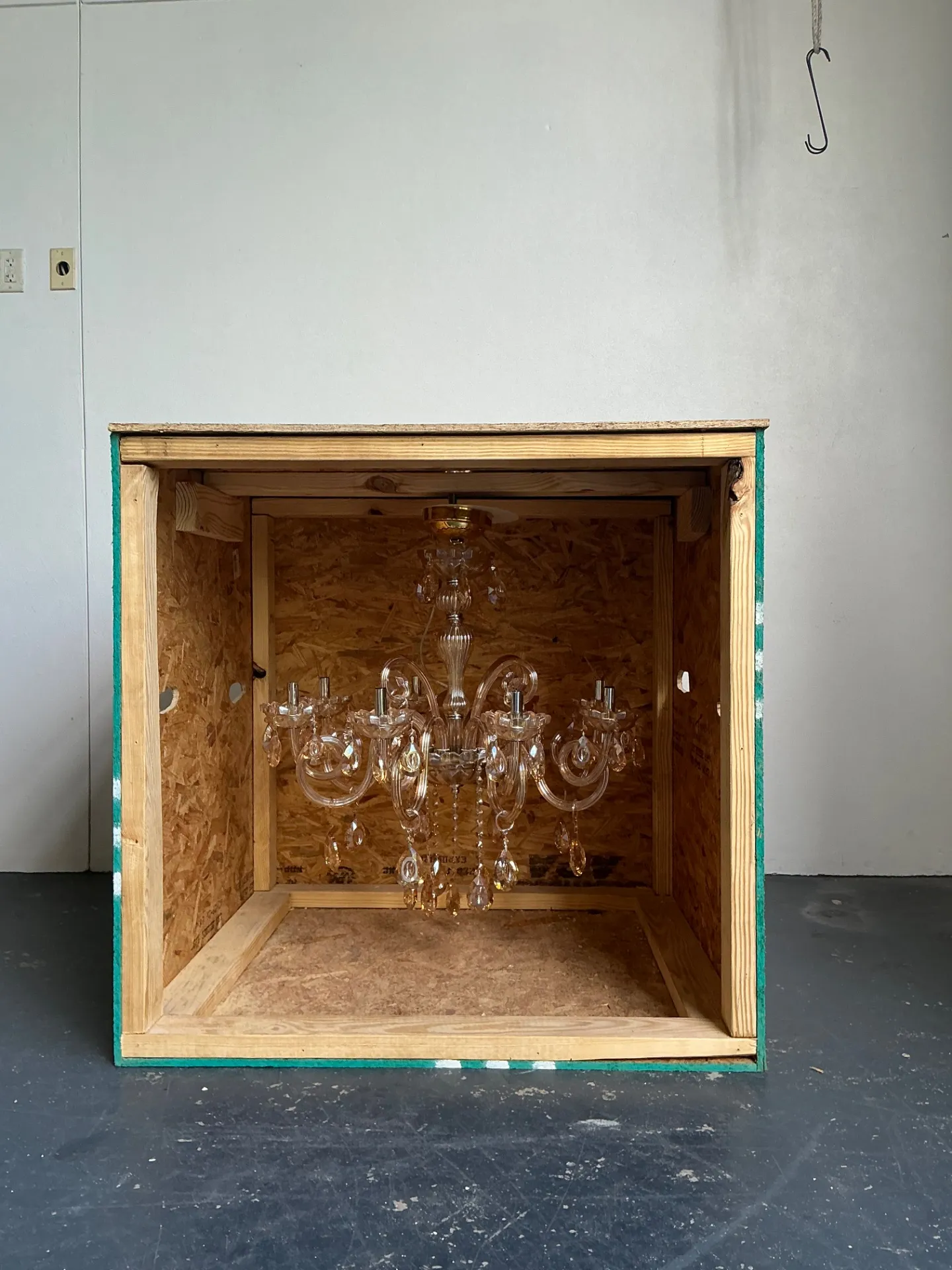 Vintage Blown Glass Chandelier — additional photo 1