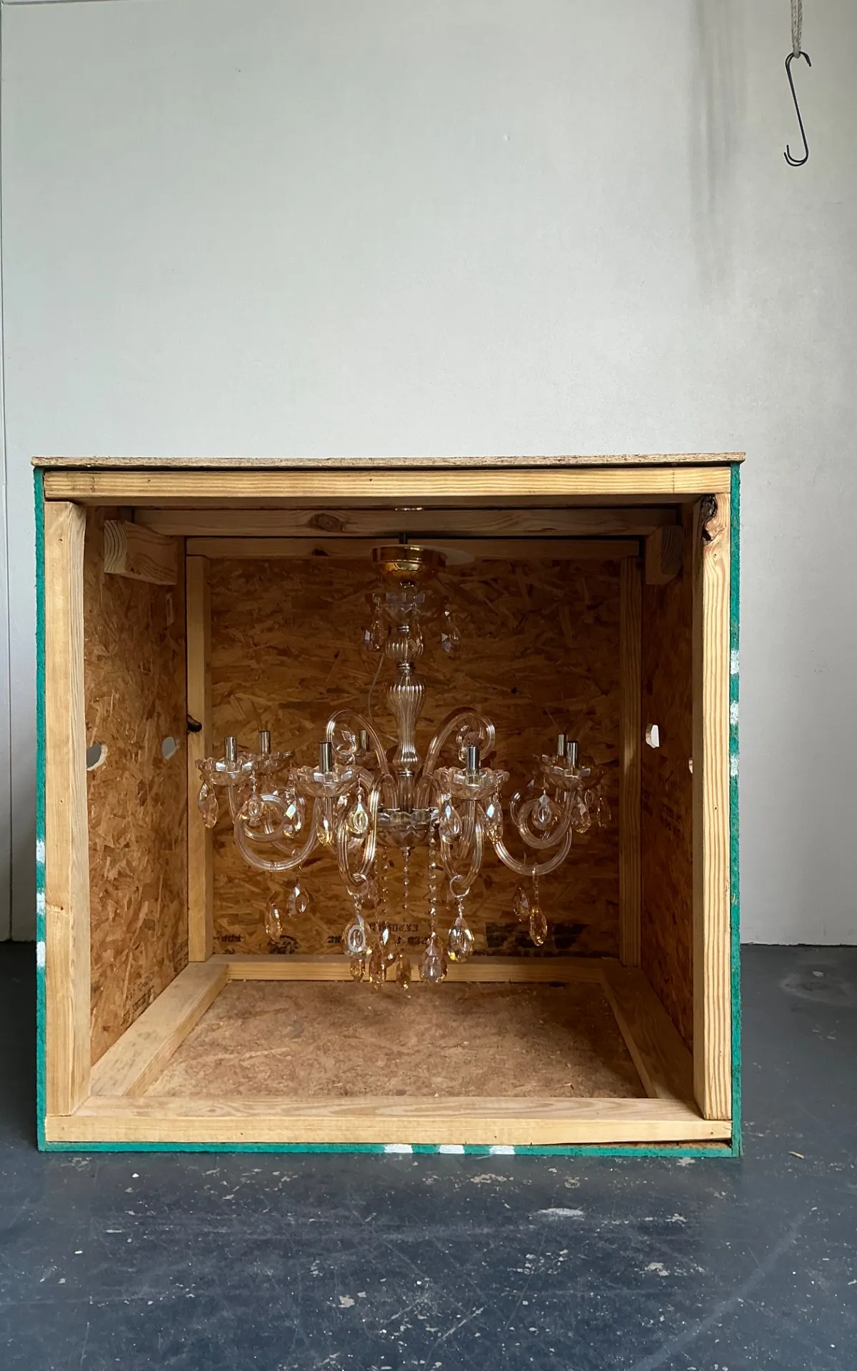 Vintage Blown Glass Chandelier