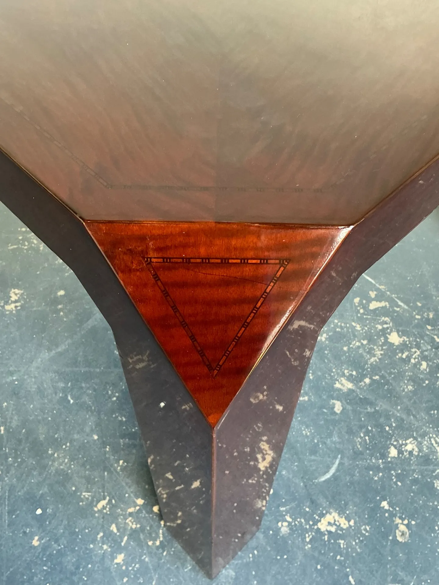 Vintage Lacquered Inlay Game Table — additional photo 1