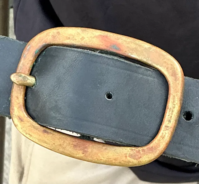 Vintage Brass Sleigh Bells on Leather Strap — additional photo 6