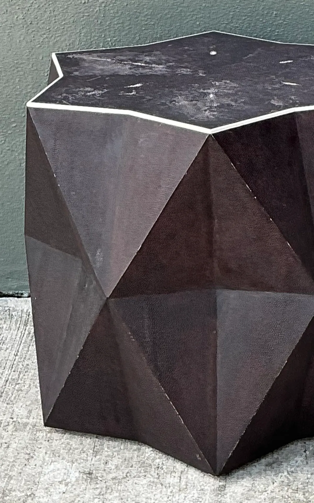 Vintage Faceted Shagreen Accent Table — additional photo 6