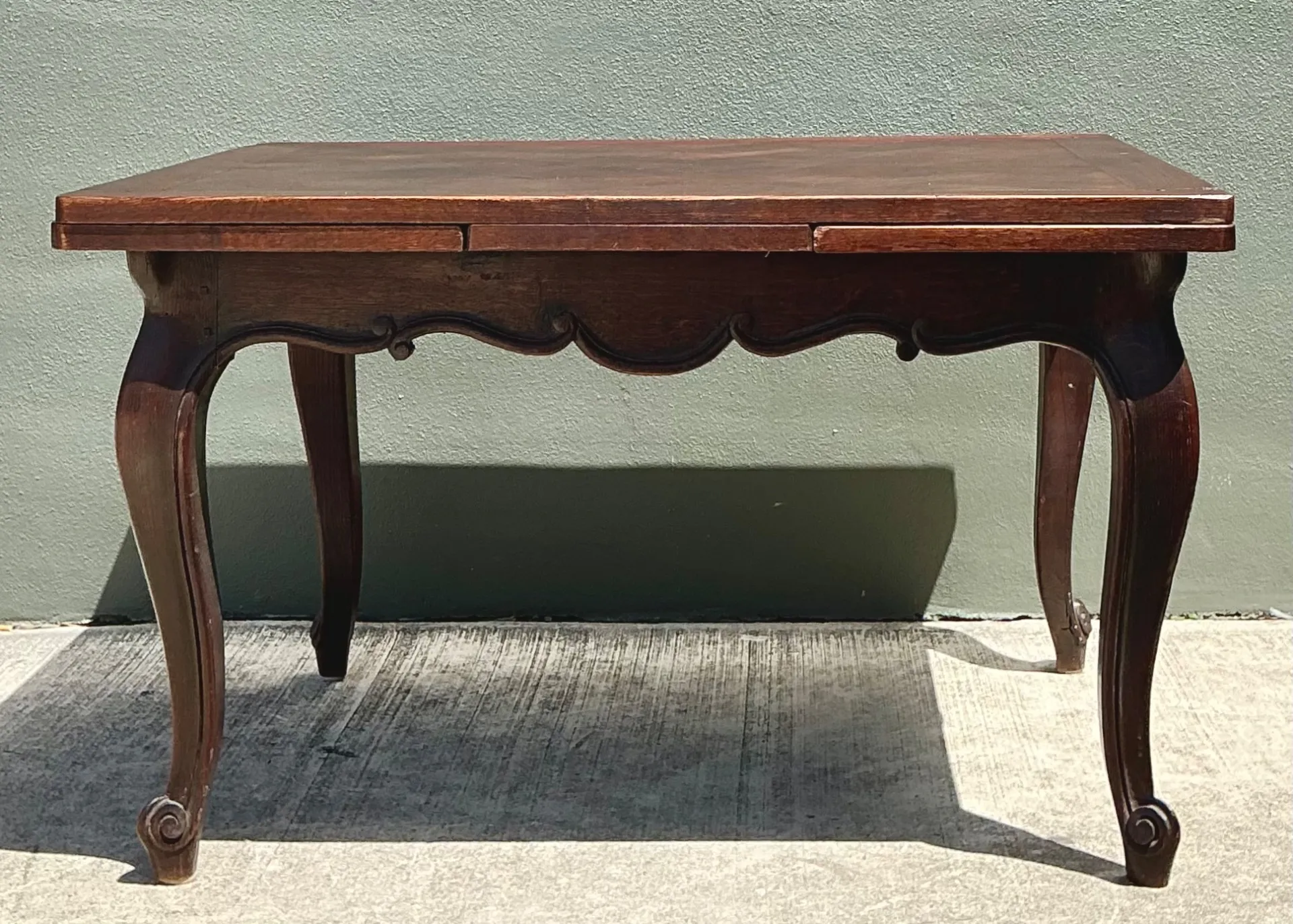 Vintage Herringbone Extendable Dining Table — additional photo 1