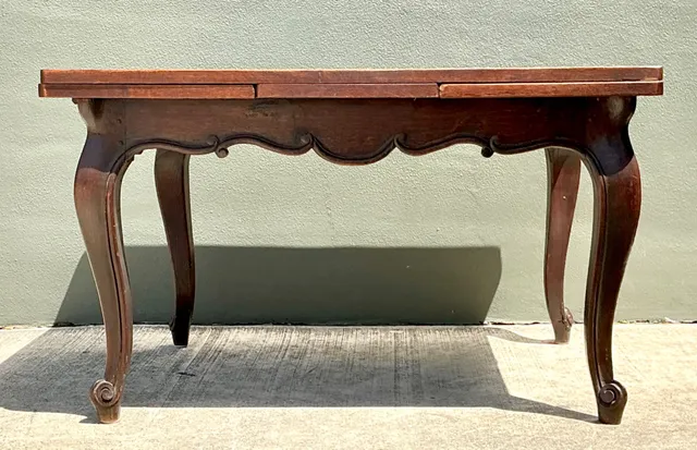 Vintage Herringbone Extendable Dining Table — additional photo 7