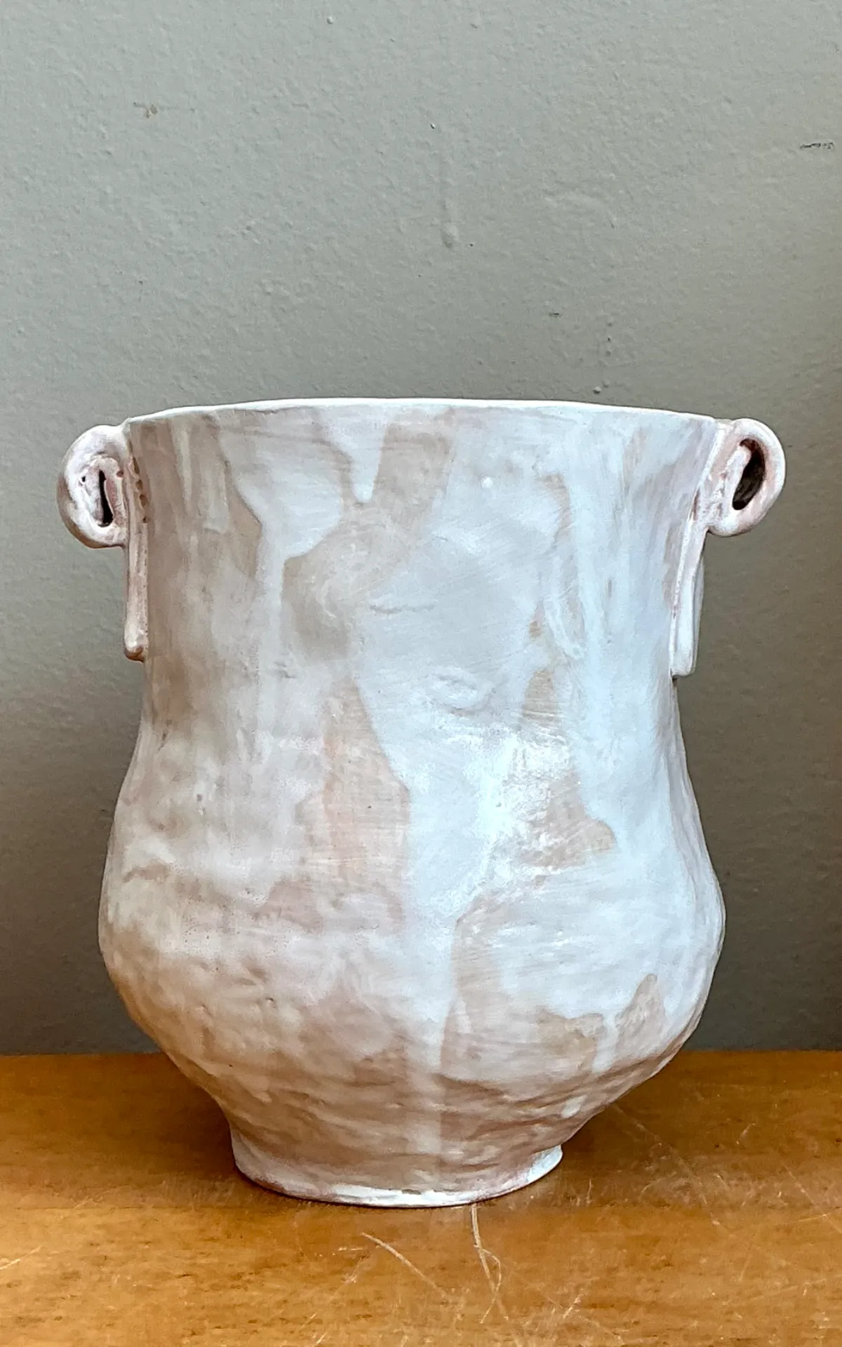 Vintage Biomorphic Ceramic Vase With Handles — additional photo 8