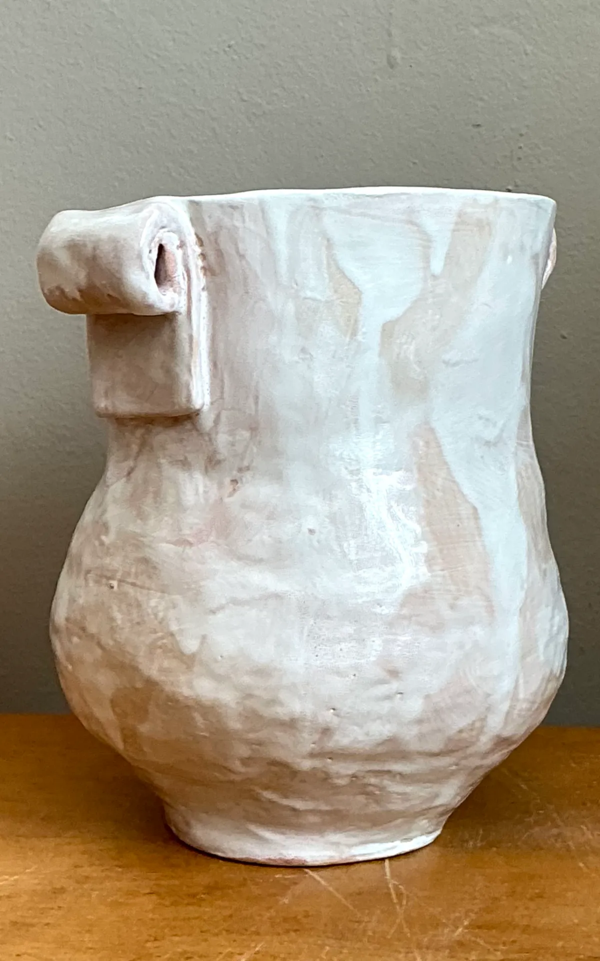 Vintage Biomorphic Ceramic Vase With Handles — additional photo 5