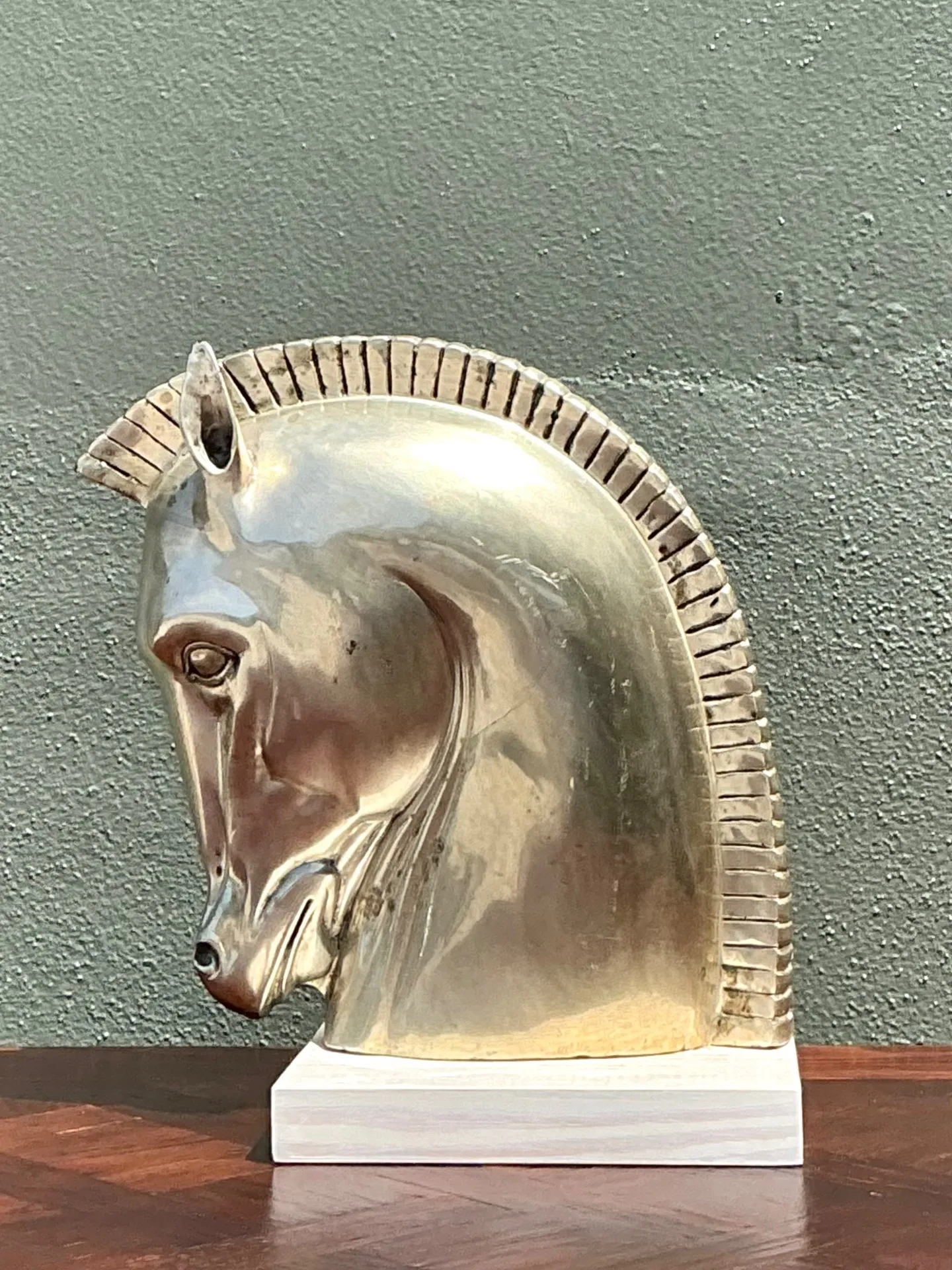 Vintage Horse Head Sculpture — additional photo 3
