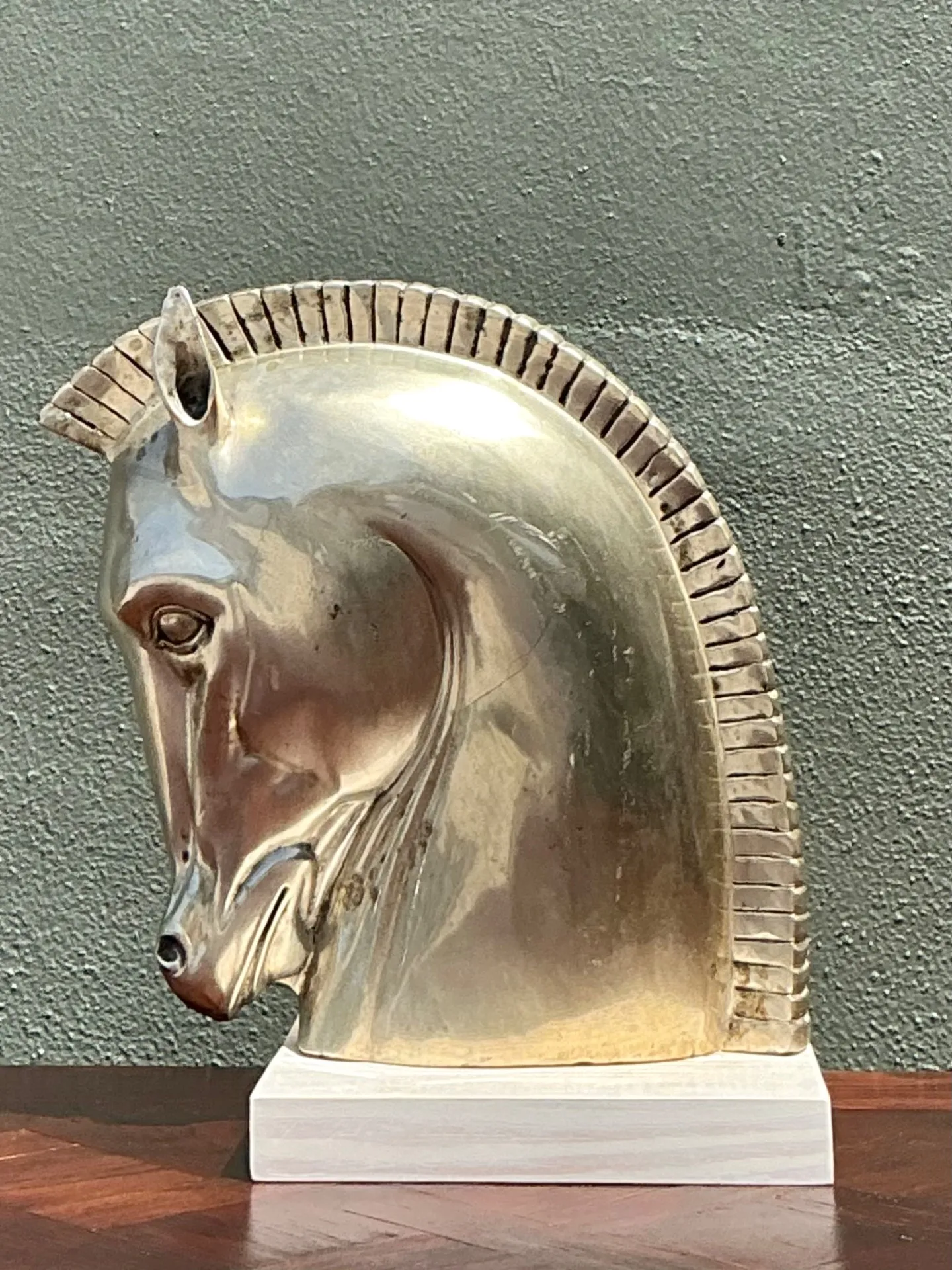 Vintage Horse Head Sculpture — additional photo 6