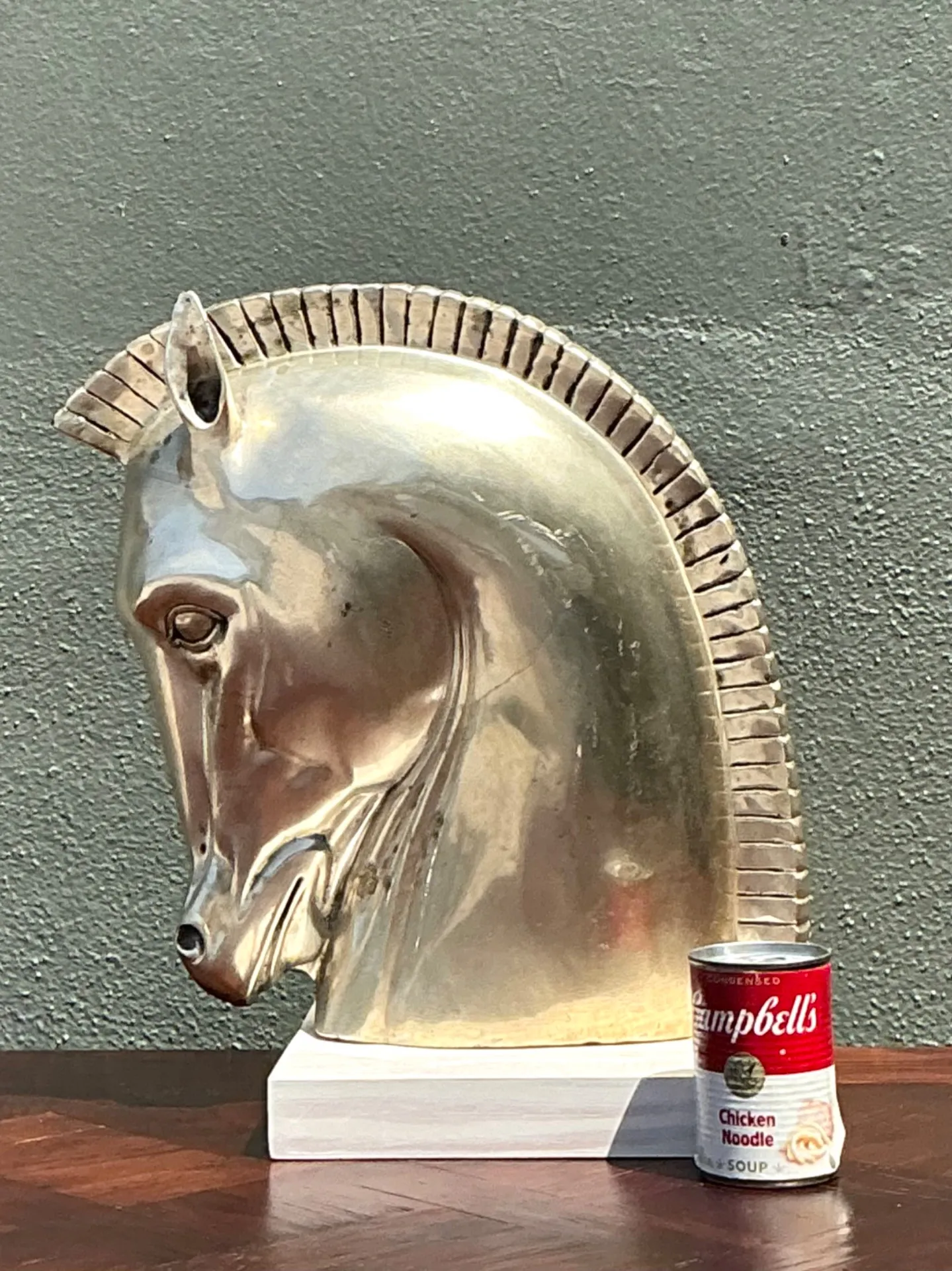 Vintage Horse Head Sculpture — additional photo 5