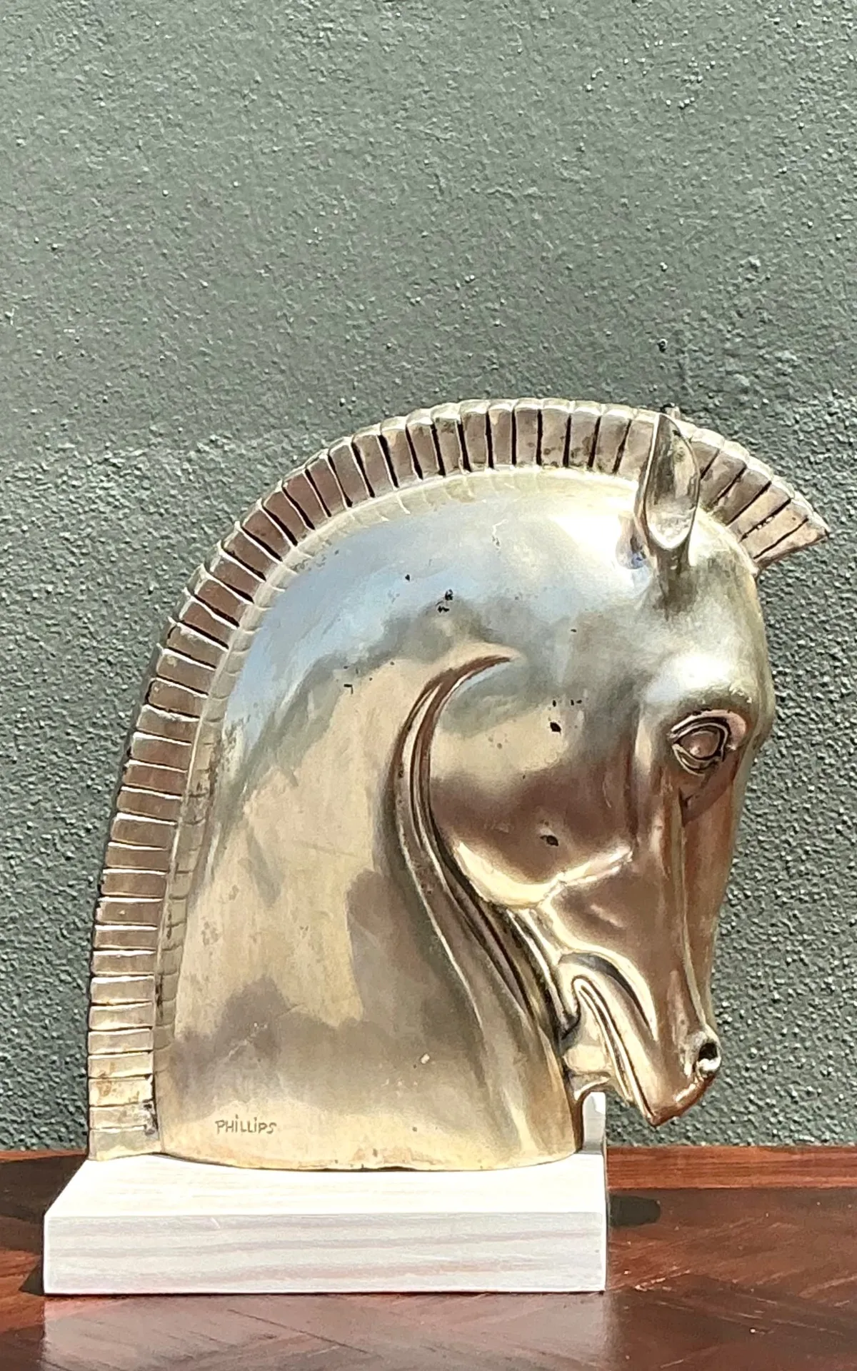 Vintage Horse Head Sculpture — additional photo 7