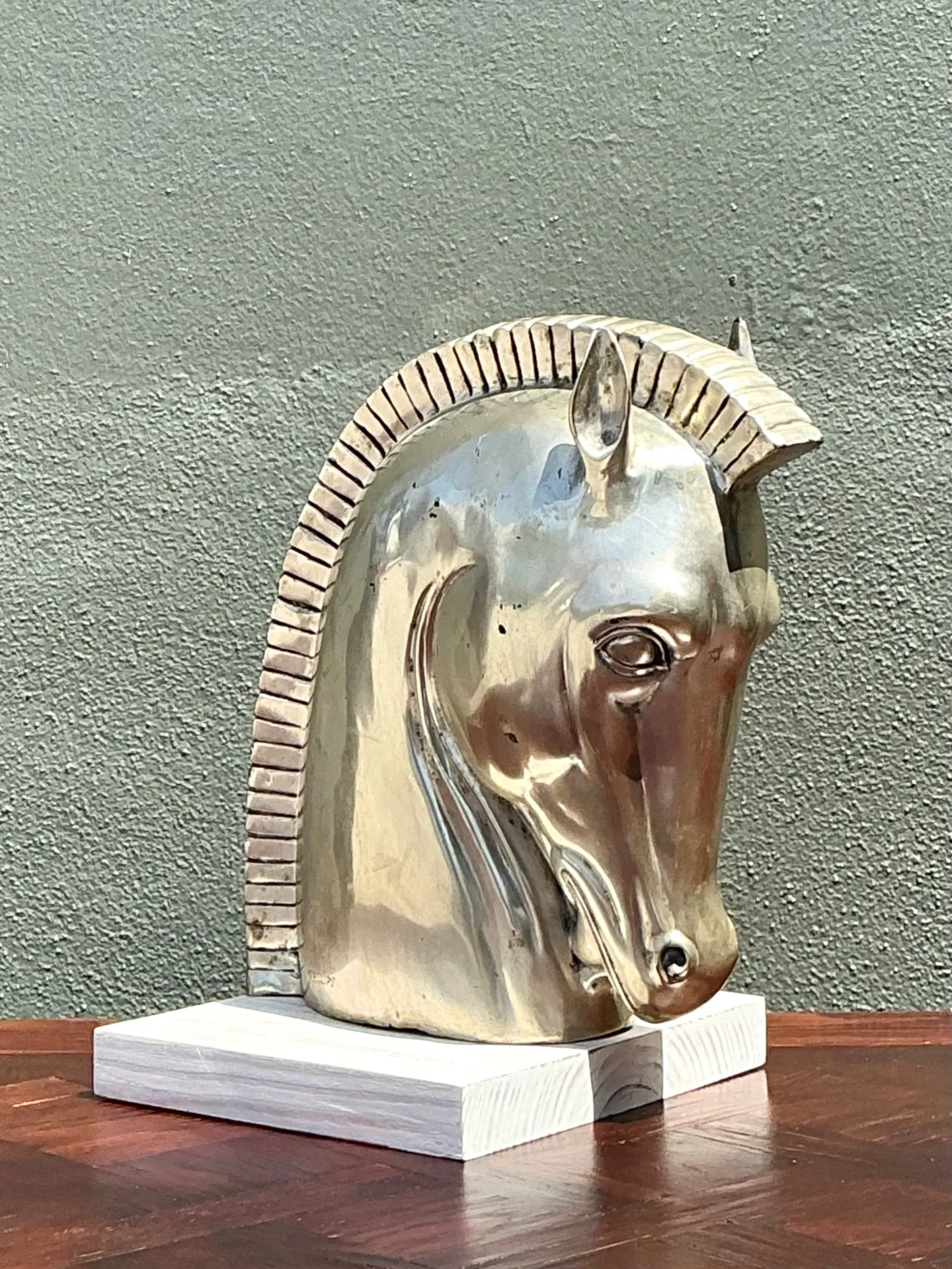 Vintage Horse Head Sculpture — additional photo 8