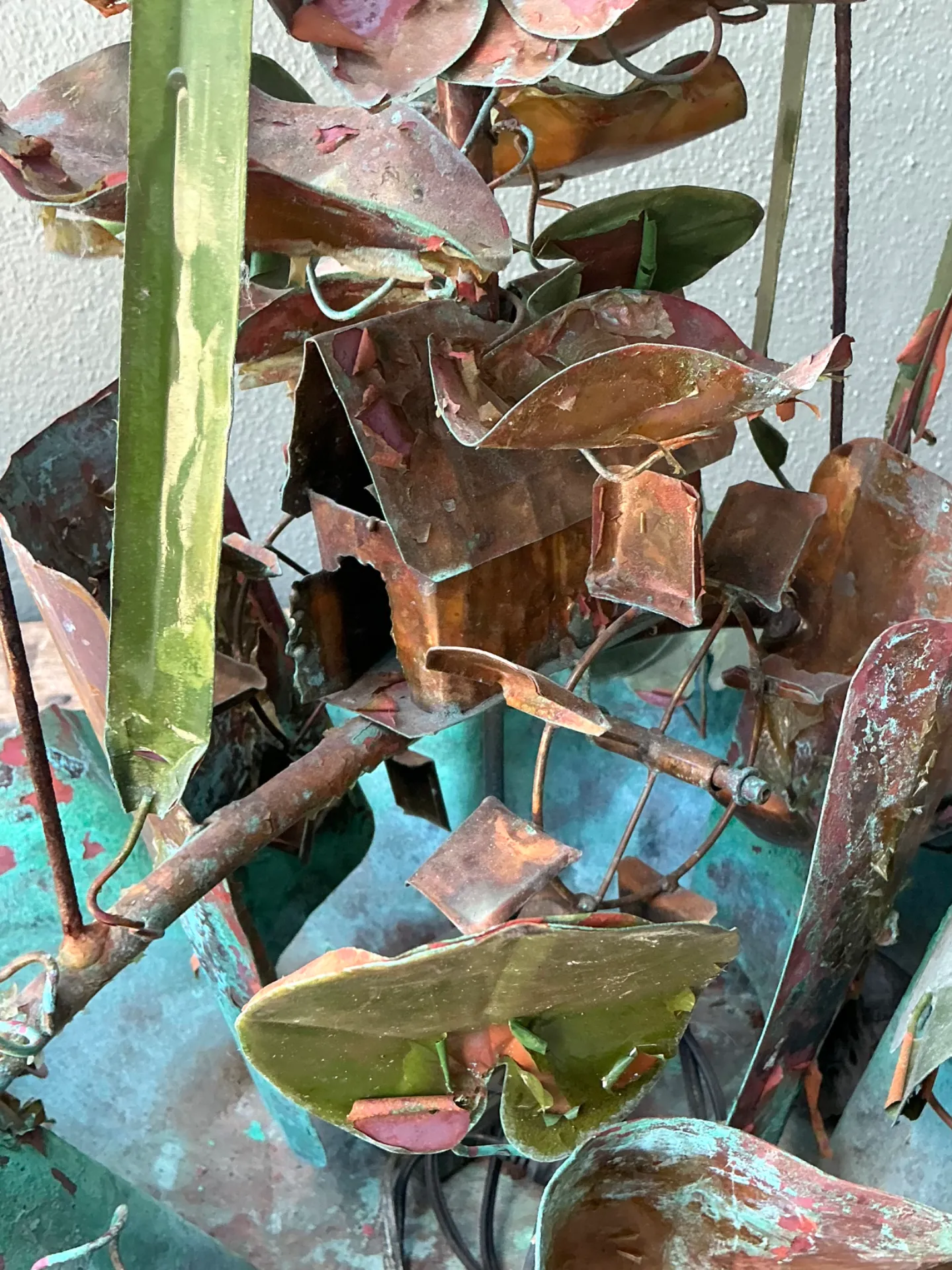 Vintage Patinated Metal Water Fountain Sculpture — additional photo 8