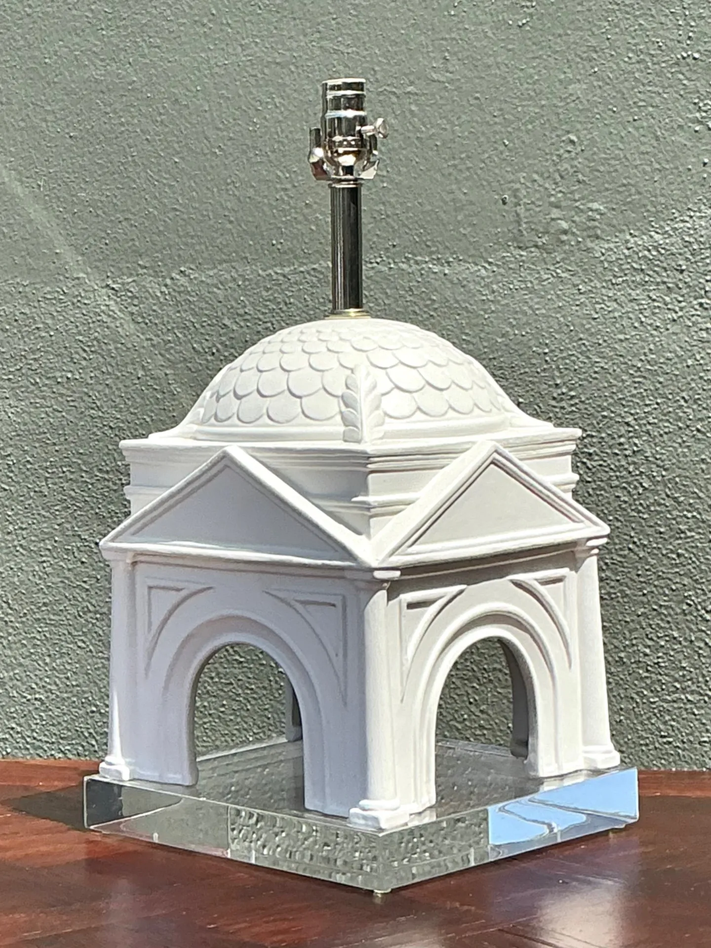 Vintage Architectural Ceramic Table Lamp — additional photo 8