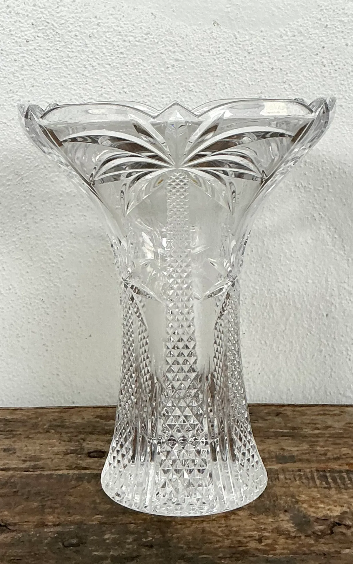 Vintage Palm Tree Crystal Vase — additional photo 7