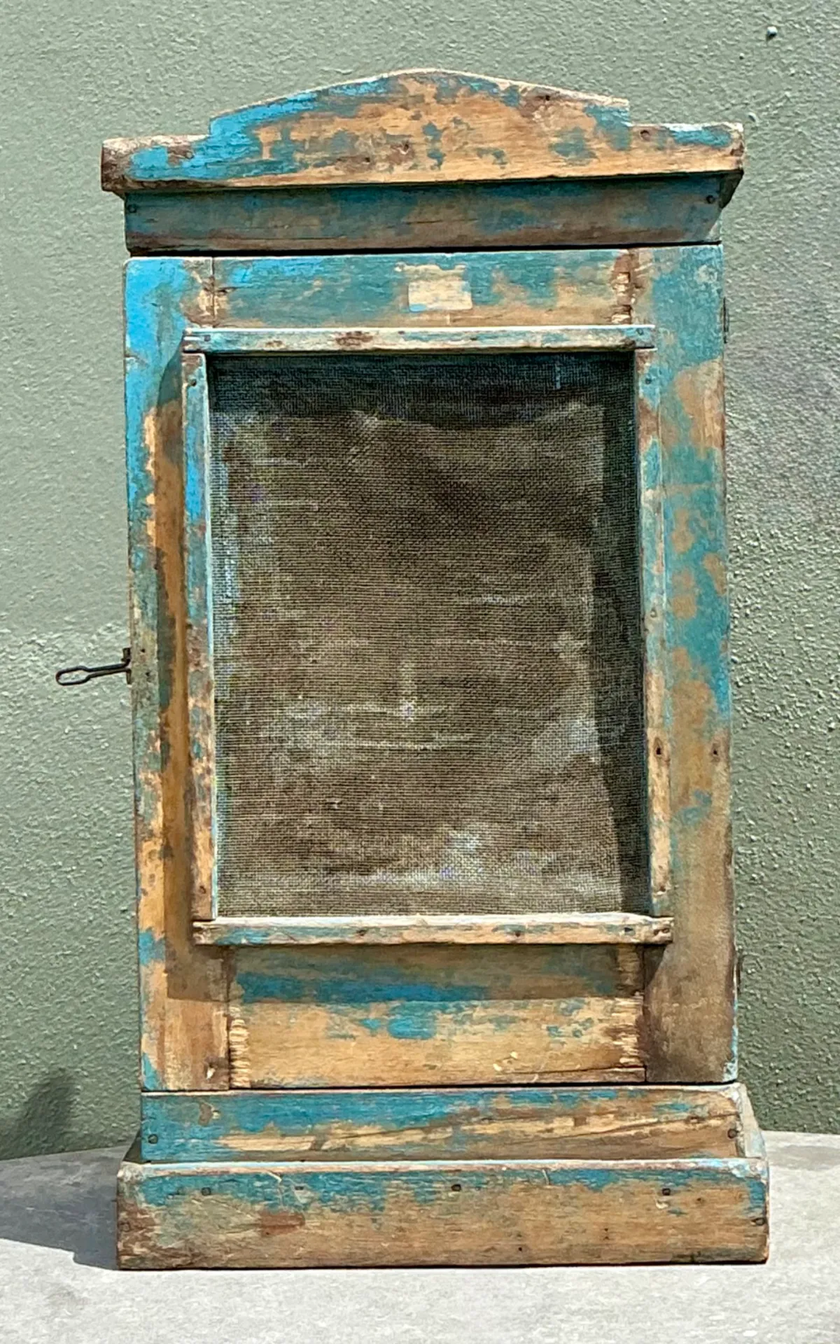 Vintage Rustic Painted Wood Cabinet — additional photo 5