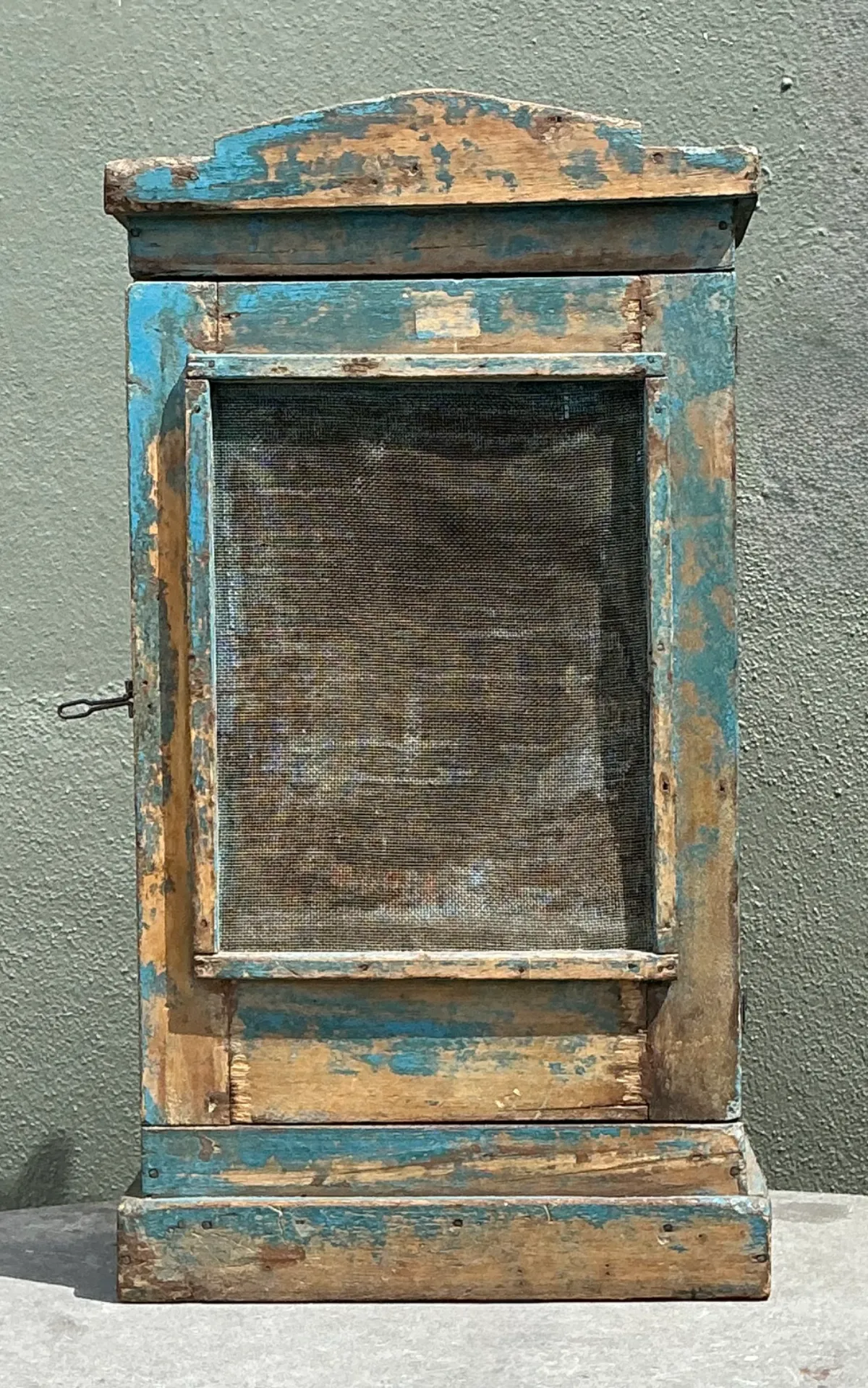 Vintage Rustic Painted Wood Cabinet — additional photo 7