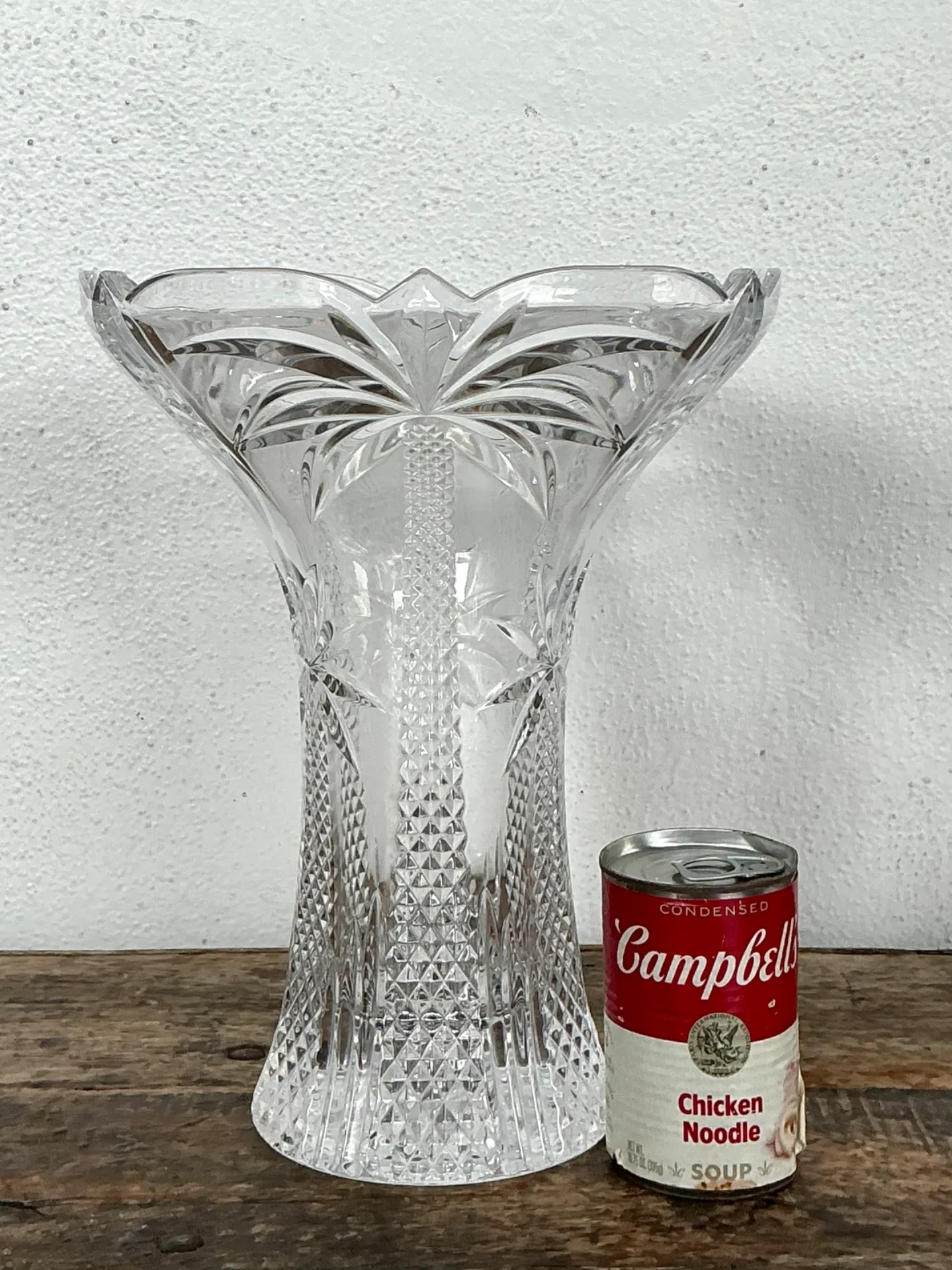 Vintage Palm Tree Crystal Vase — additional photo 6