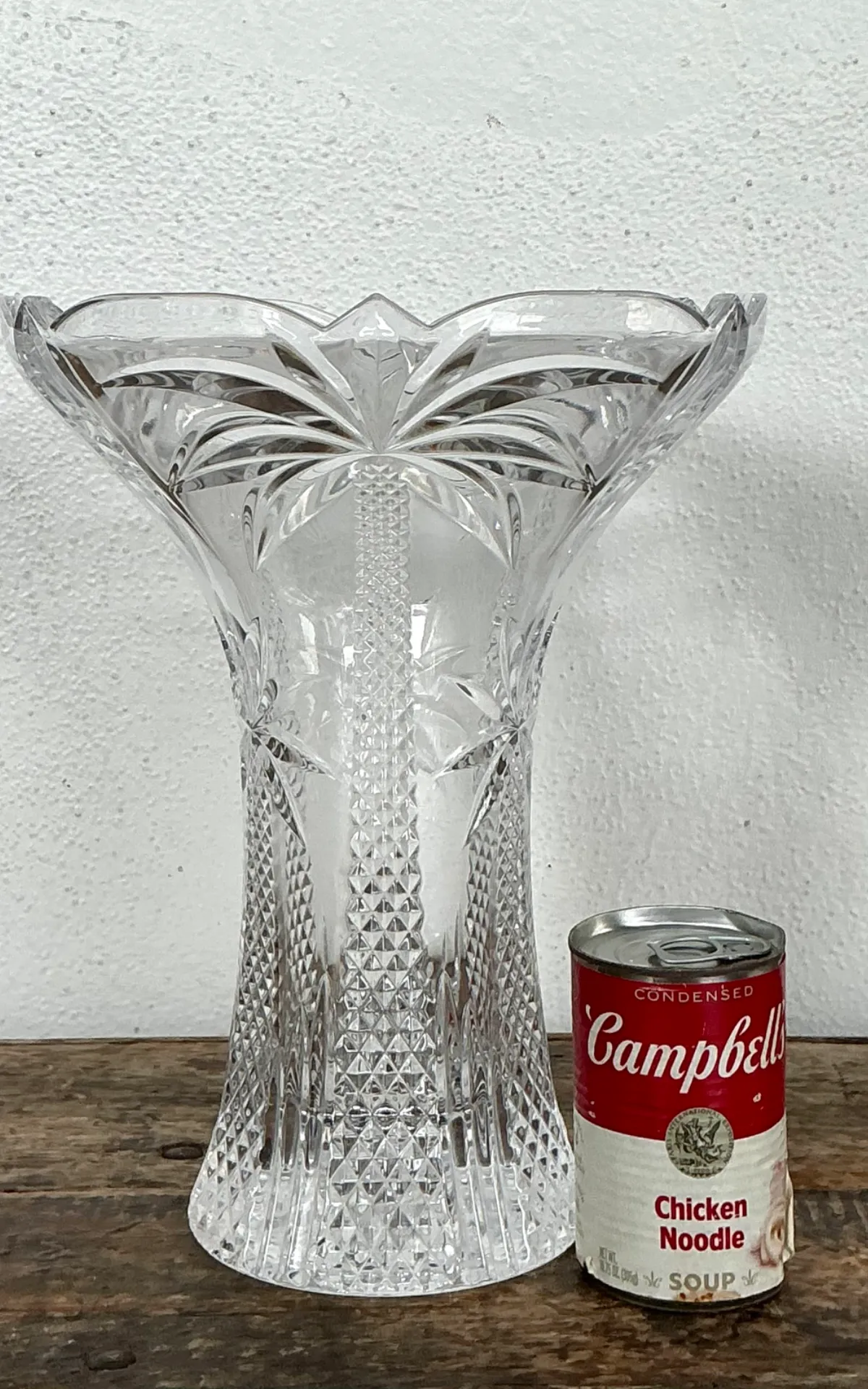 Vintage Palm Tree Crystal Vase — additional photo 6