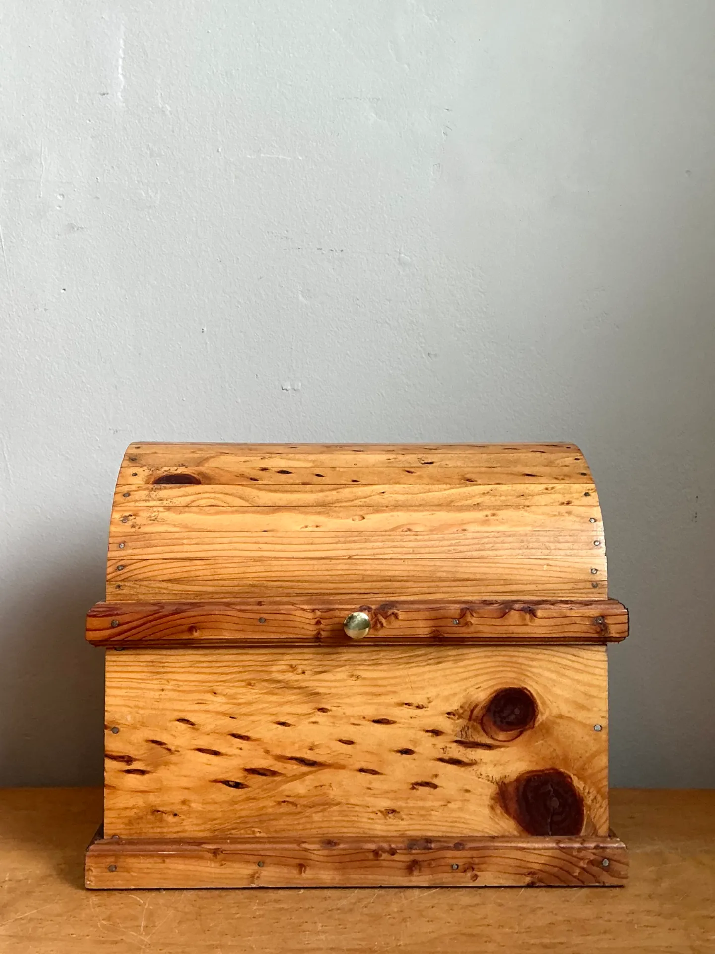 Vintage Wooden Treasure Chest Box — additional photo 5