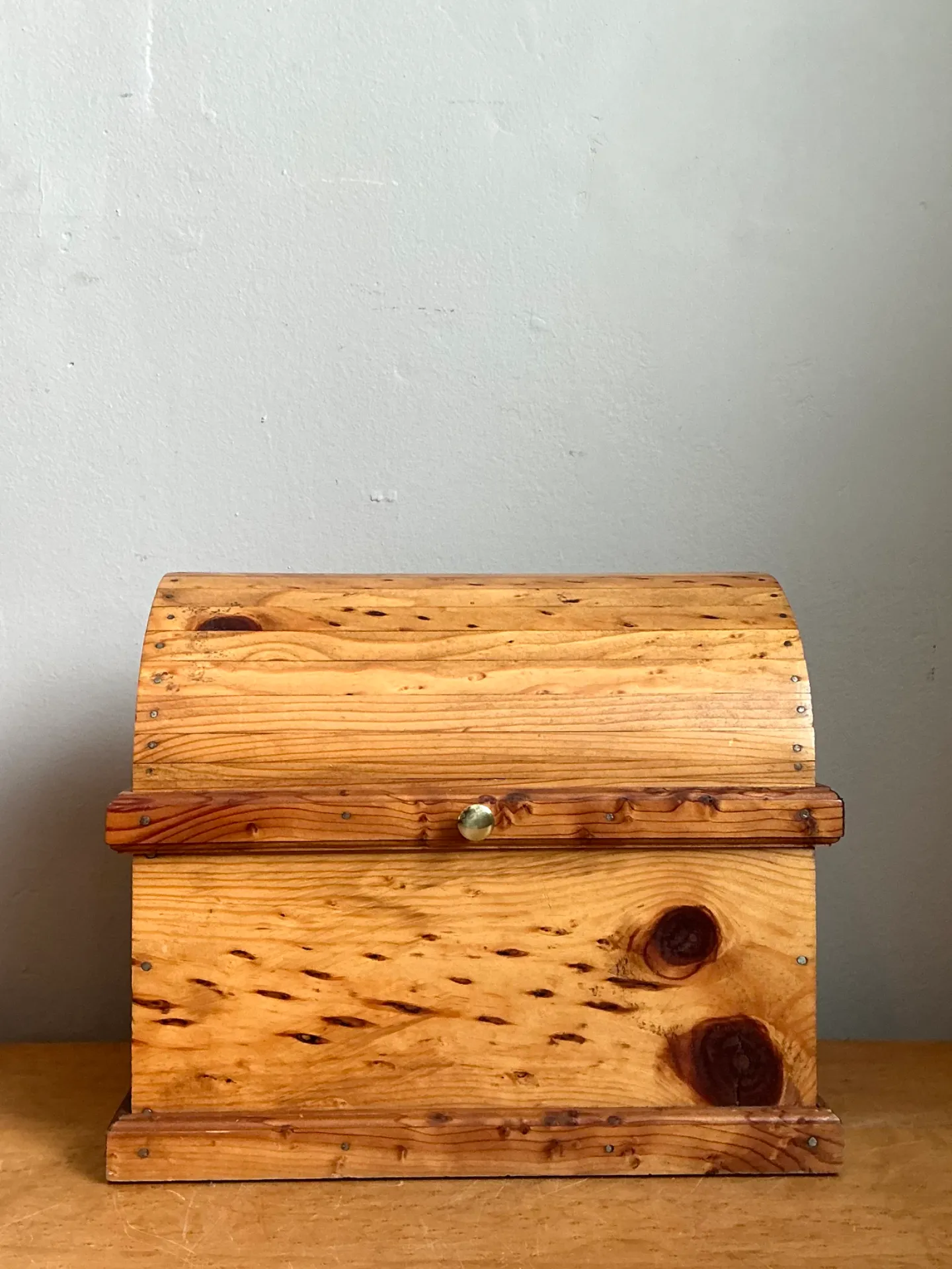 Vintage Wooden Treasure Chest Box — additional photo 3