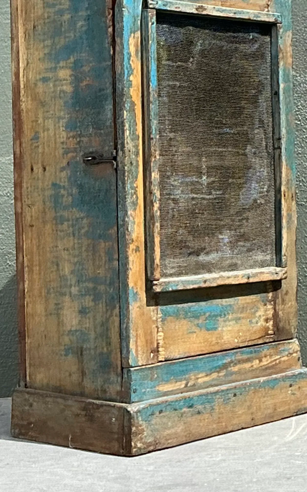Vintage Rustic Painted Wood Cabinet — additional photo 8