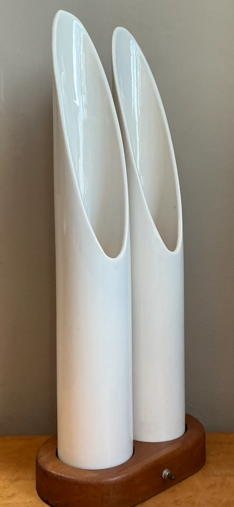 Vintage Modernist Ceramic Tube Lamp — additional photo 5