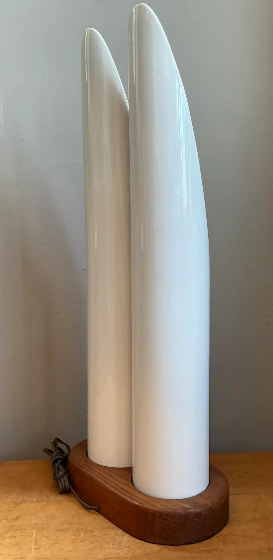 Vintage Modernist Ceramic Tube Lamp — additional photo 3