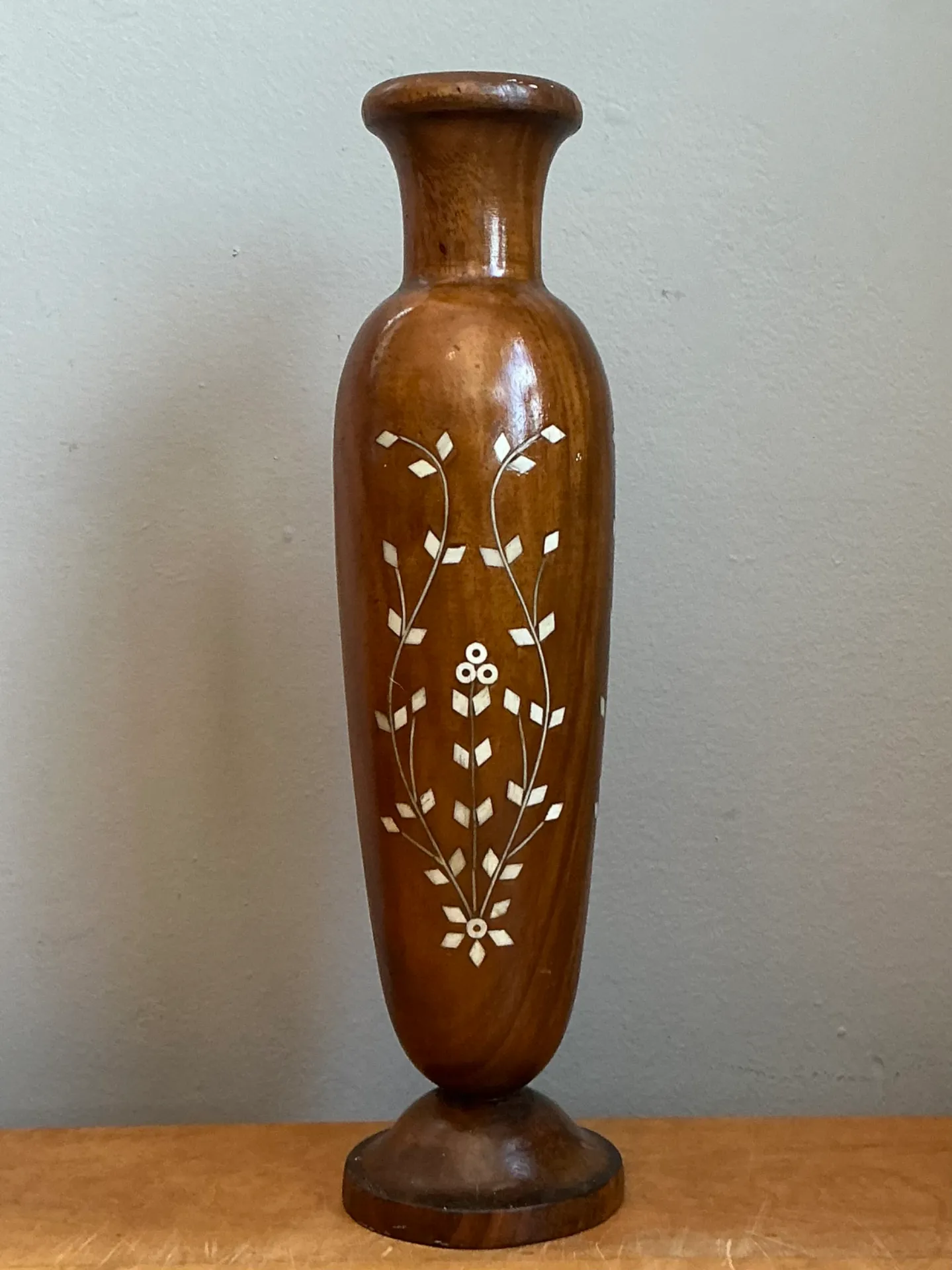 Vintage Mother of Pearl Inlay Vase — additional photo 5