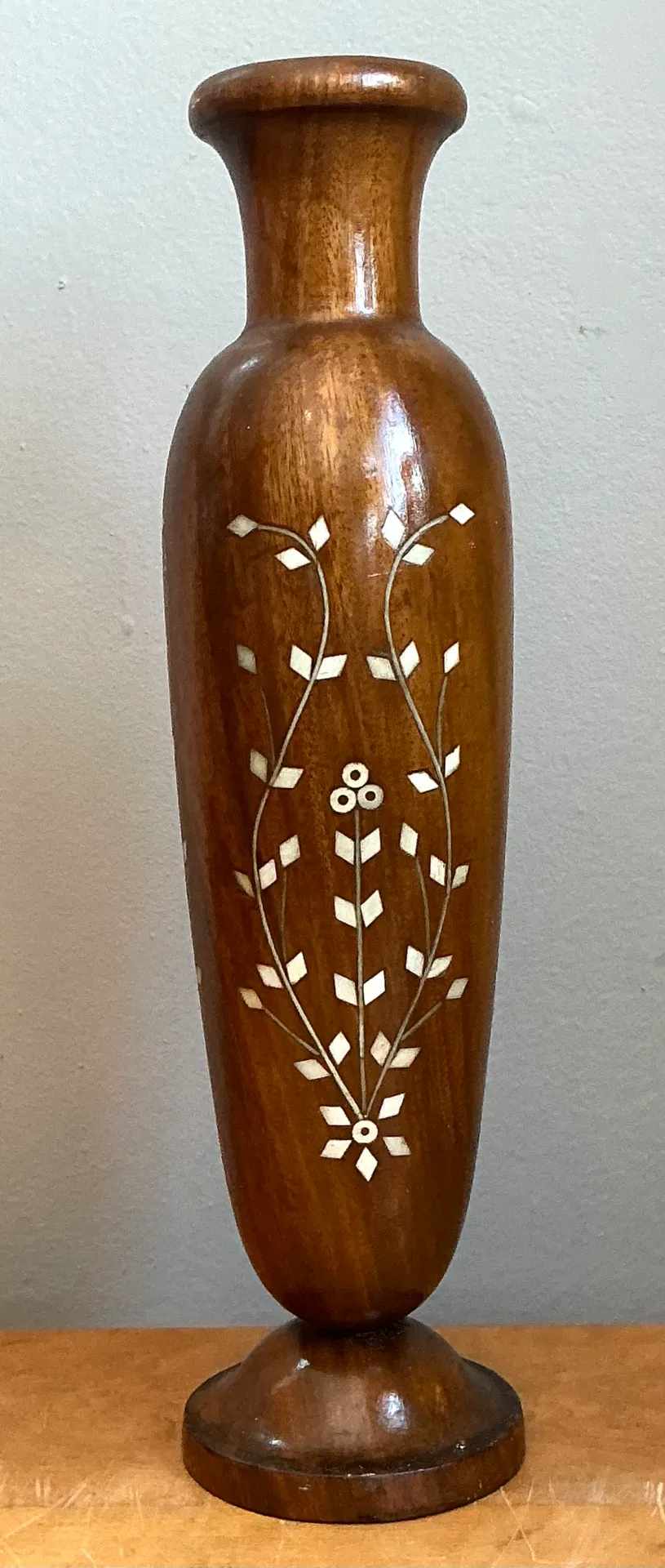 Vintage Mother of Pearl Inlay Vase — additional photo 1