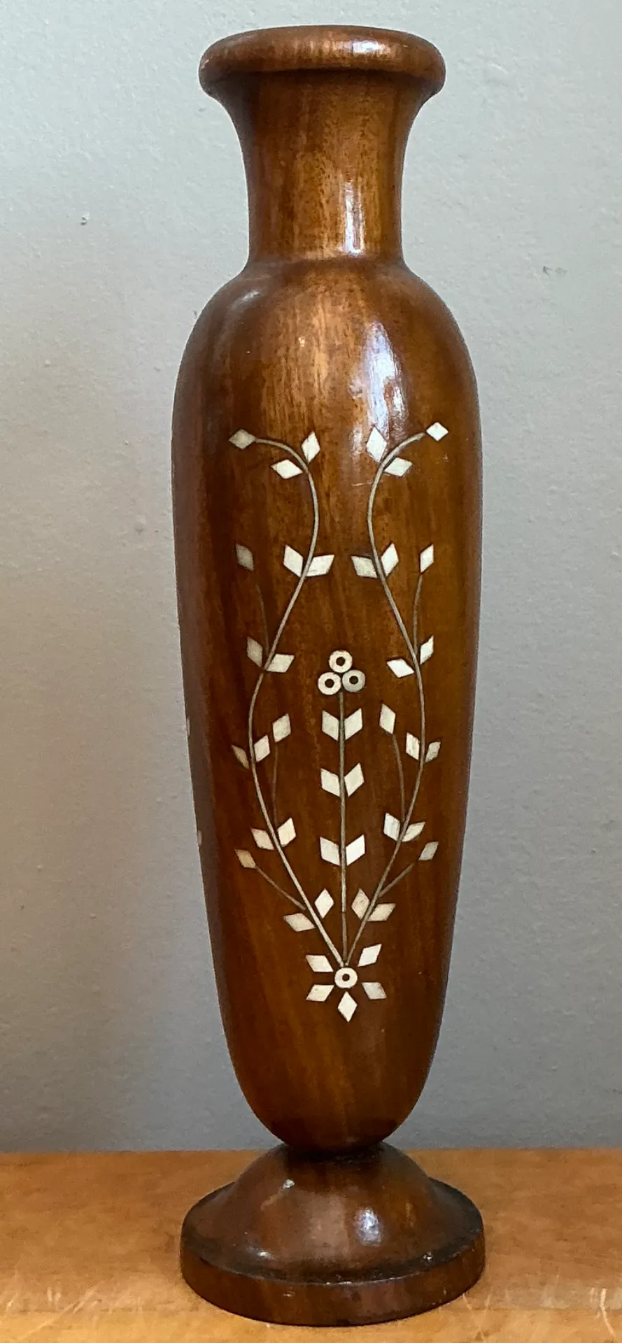 Vintage Mother of Pearl Inlay Vase — additional photo 4