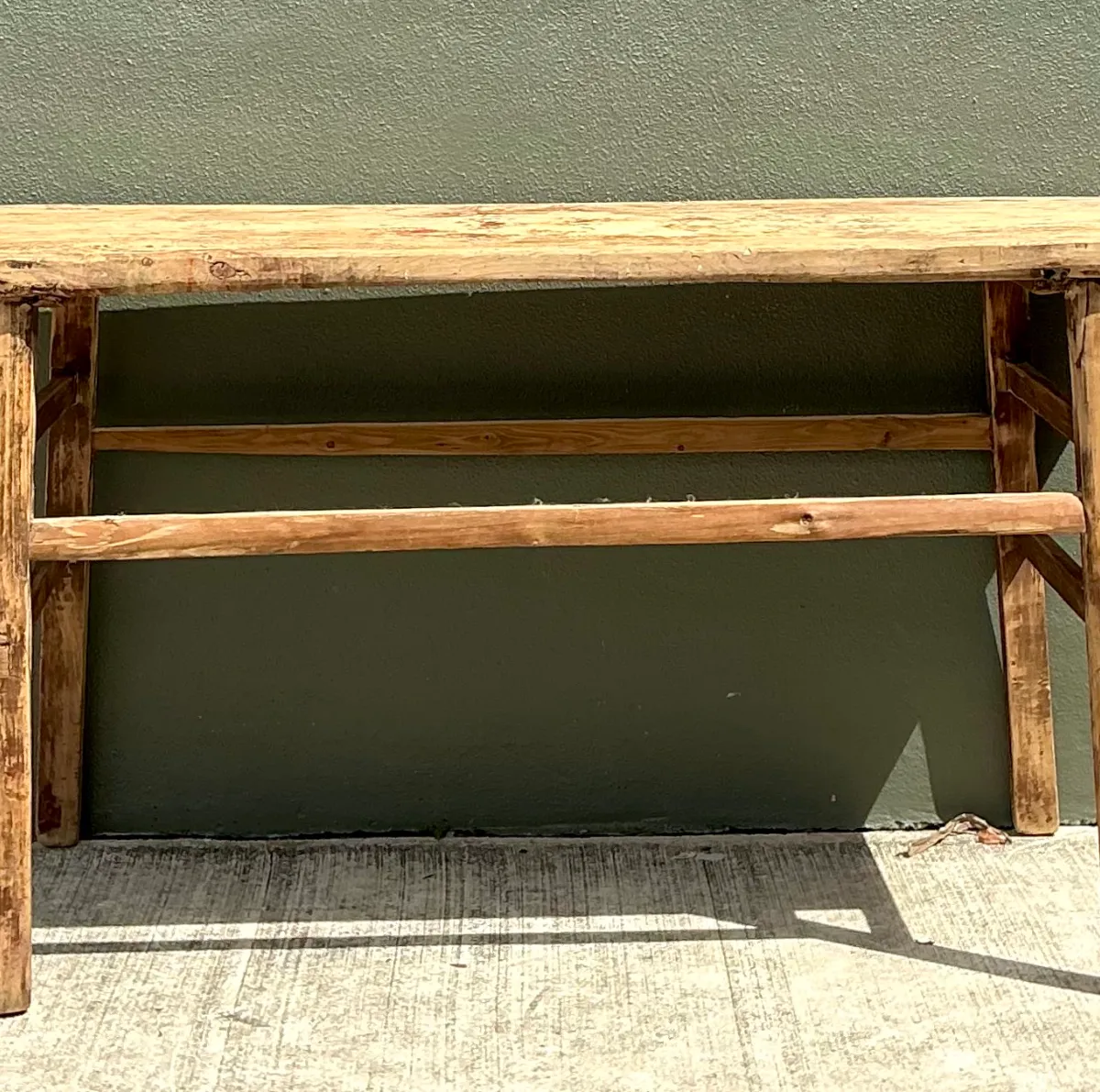 Vintage Rustic Wood Console Table