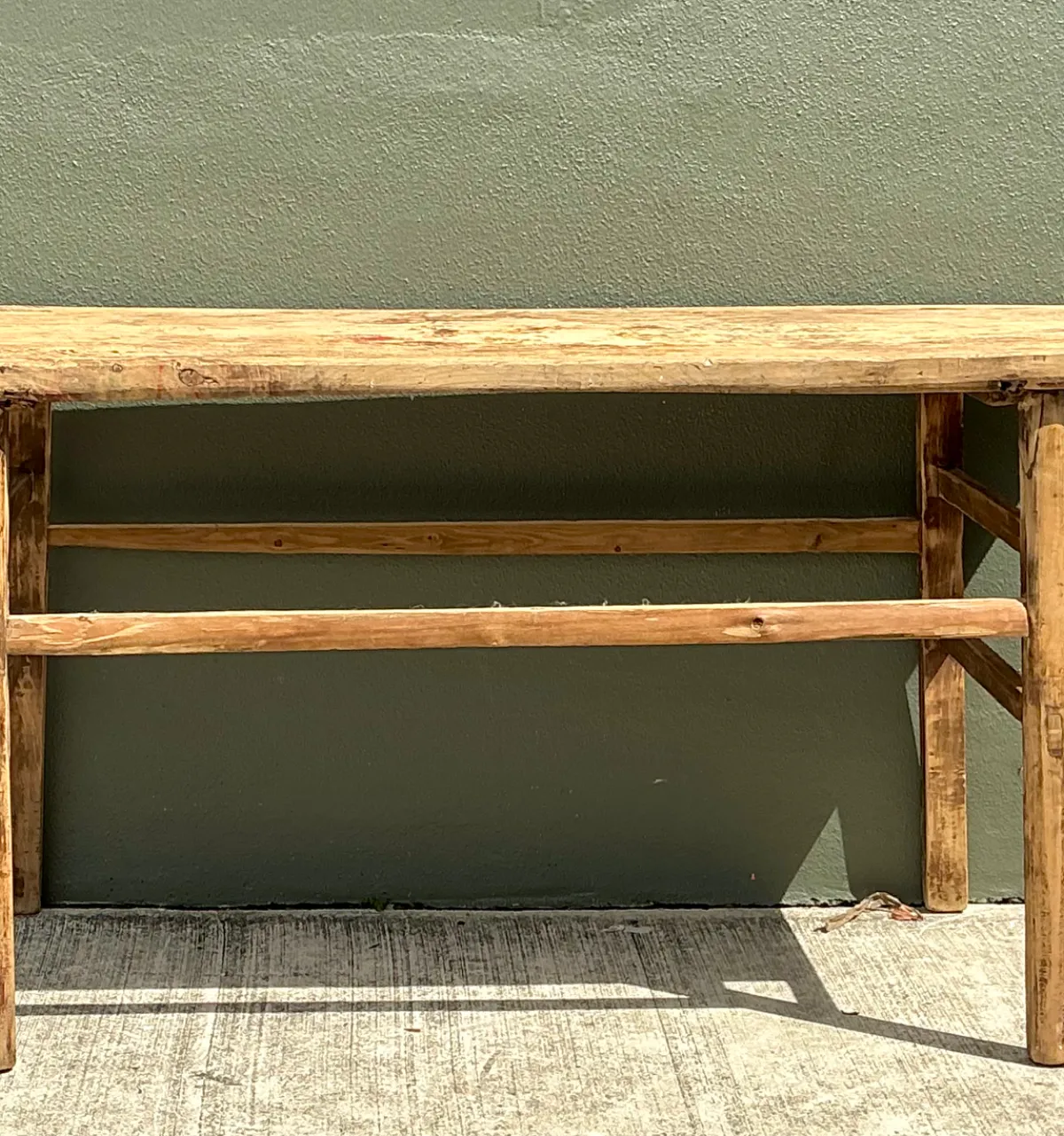 Vintage Rustic Wood Console Table — additional photo 5