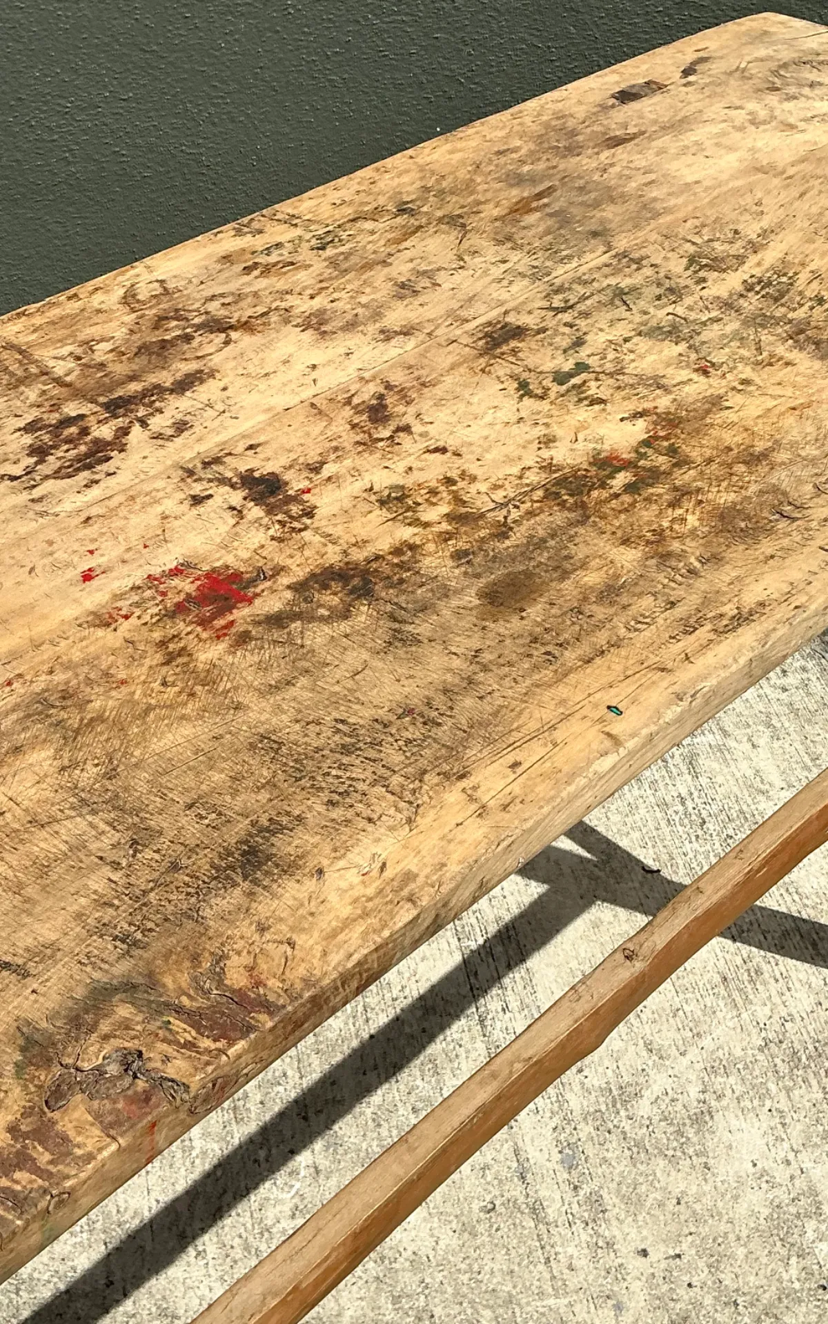 Vintage Rustic Wood Console Table — additional photo 6