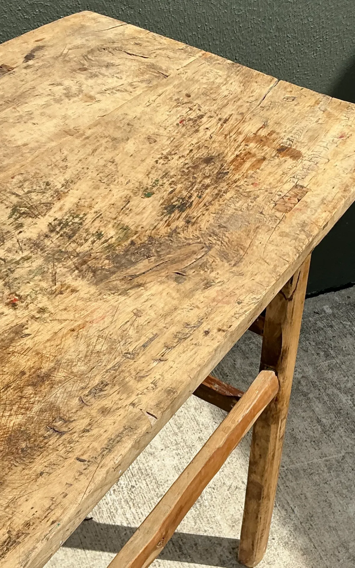 Vintage Rustic Wood Console Table — additional photo 8