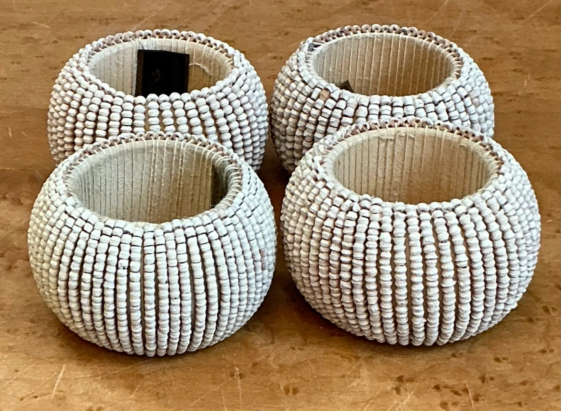 Vintage Beaded Napkin Rings - Set of 4 — additional photo 8